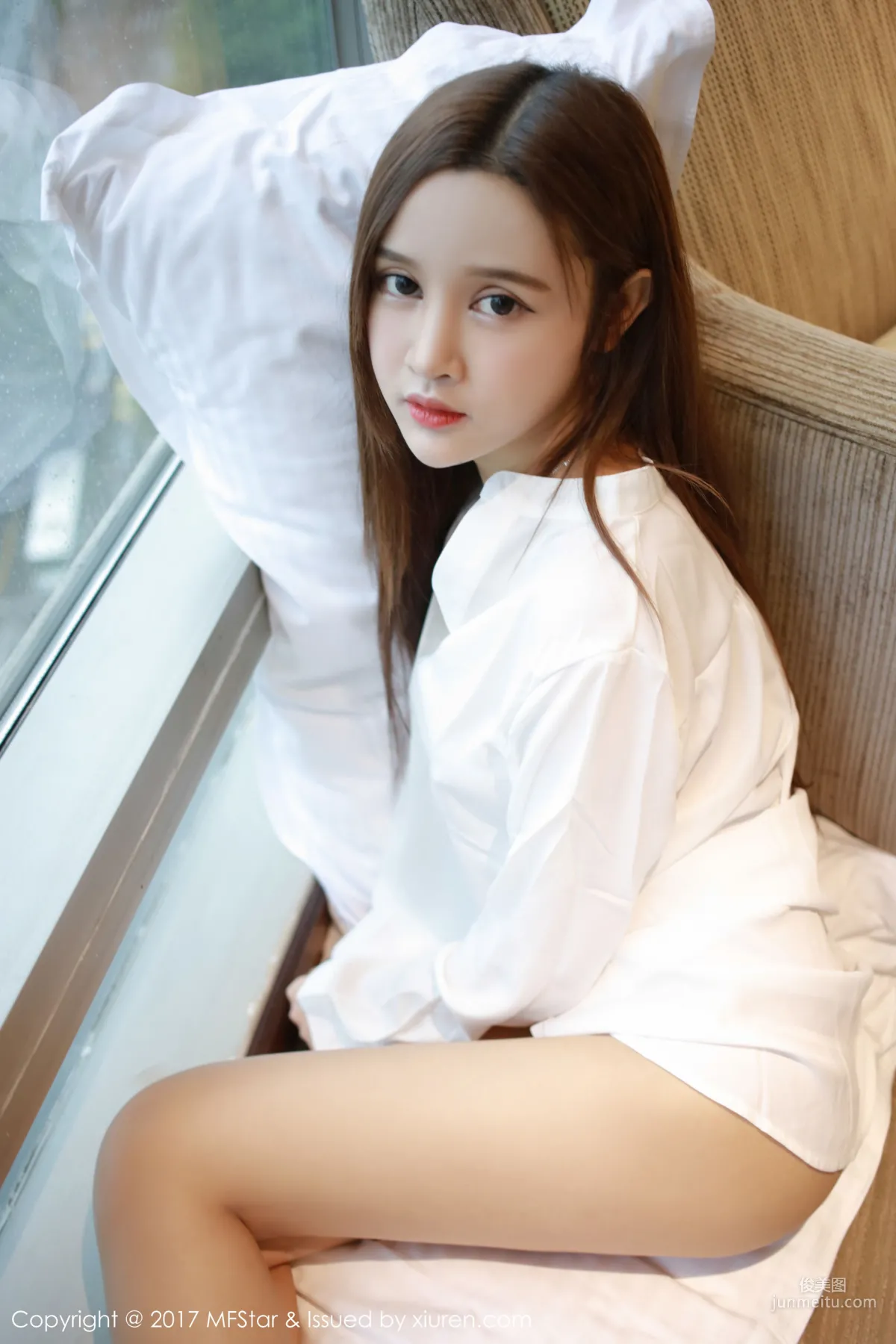 Shanshan, Sexy Bodysuit + White Shirt [MFStar] Vol.108 Photo Set photo 50