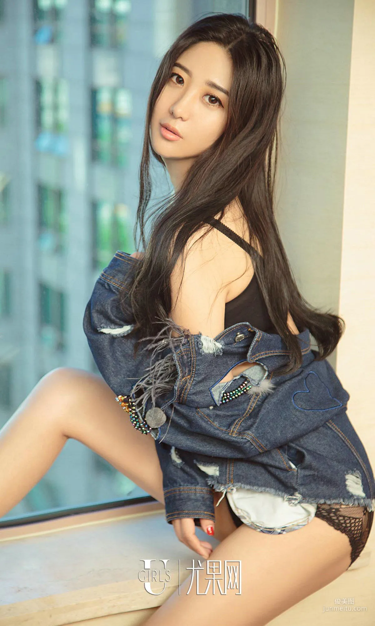 Xi Ya "Denim Bunny Girl" [Ugirls App] NO.888 Photo Set photo 7