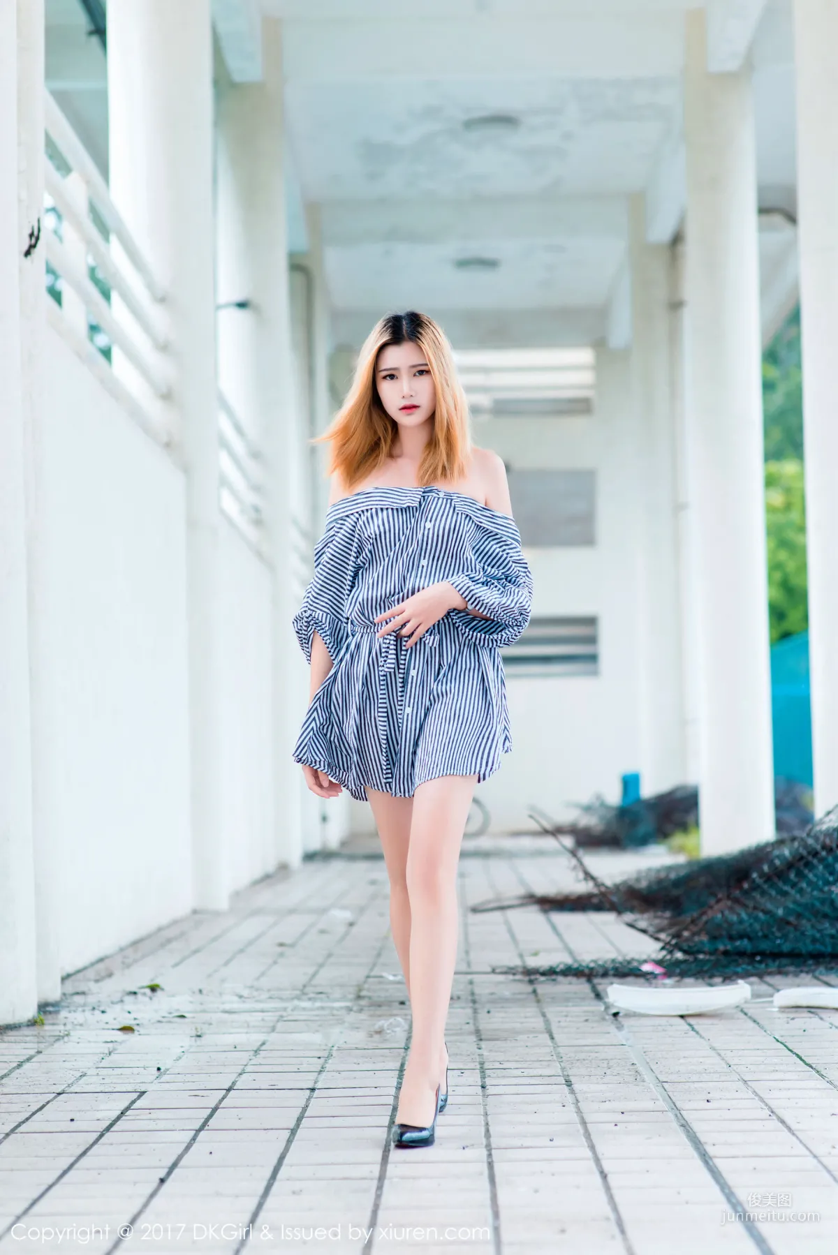 Ting Tingting, 172 Long-Legged Beauty, Bold Outdoor Exposure [DKGirl] Vol.038 Photo Set photo 12