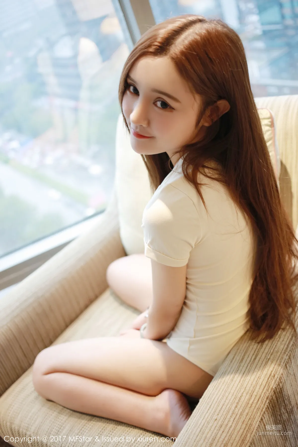 Shanshan, Sexy Bodysuit + White Shirt [MFStar] Vol.108 Photo Set photo 9