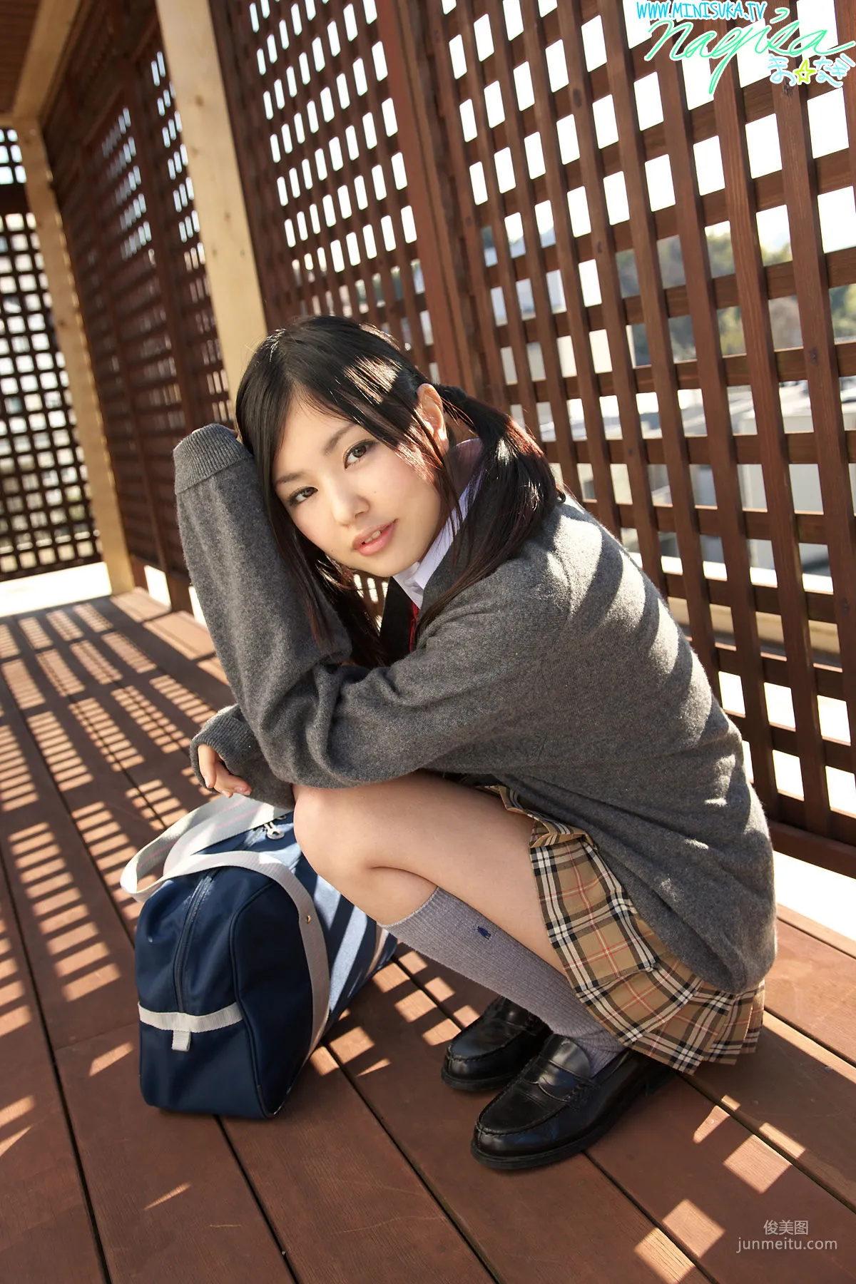 松山渚《雙馬尾校服誘惑》 [Minisuka.tv] 寫真集 46