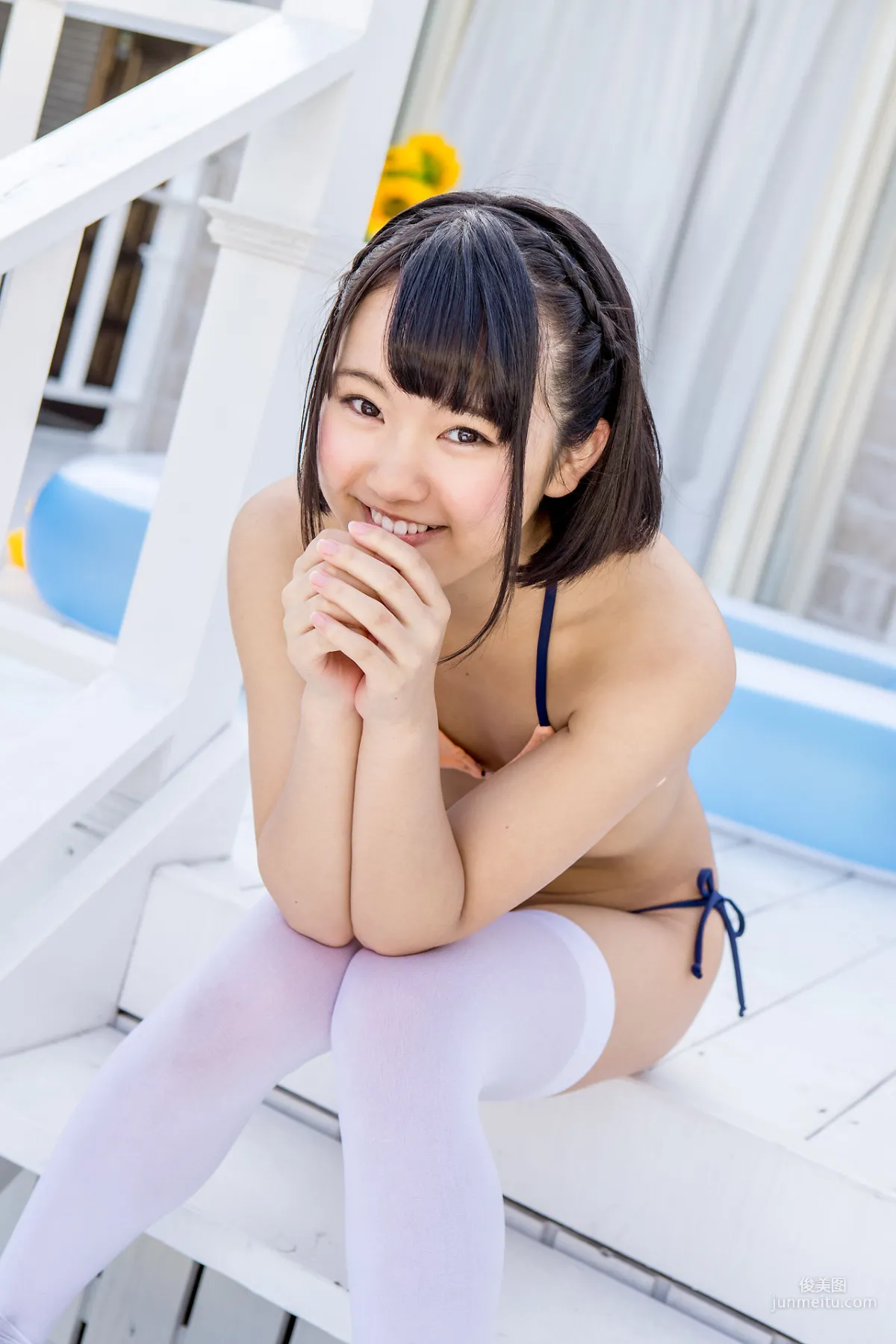 香月りお/香月杏珠《白絲長筒襪少女》 [Minisuka.tv] 寫真集 56