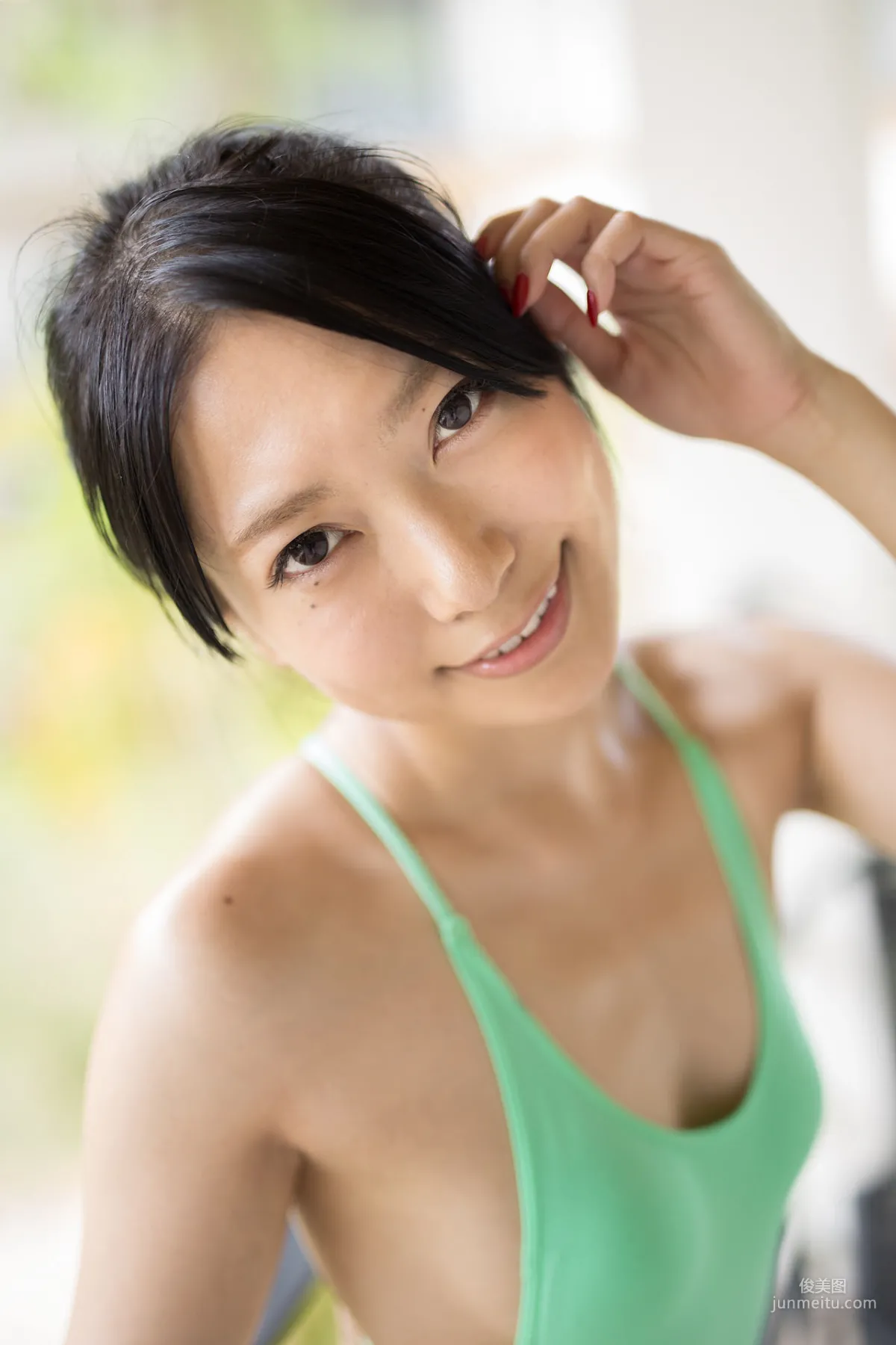 三田羽衣《長裙睡衣+丁字褲+高叉》 [Minisuka.tv] 寫真集 75