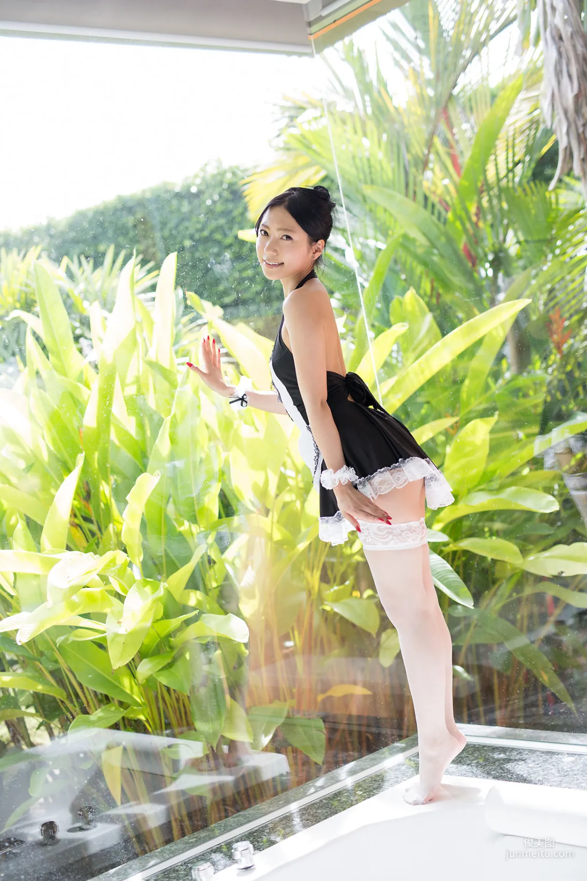 三田羽衣《白丝女仆诱惑》 [Minisuka.tv] 写真集1