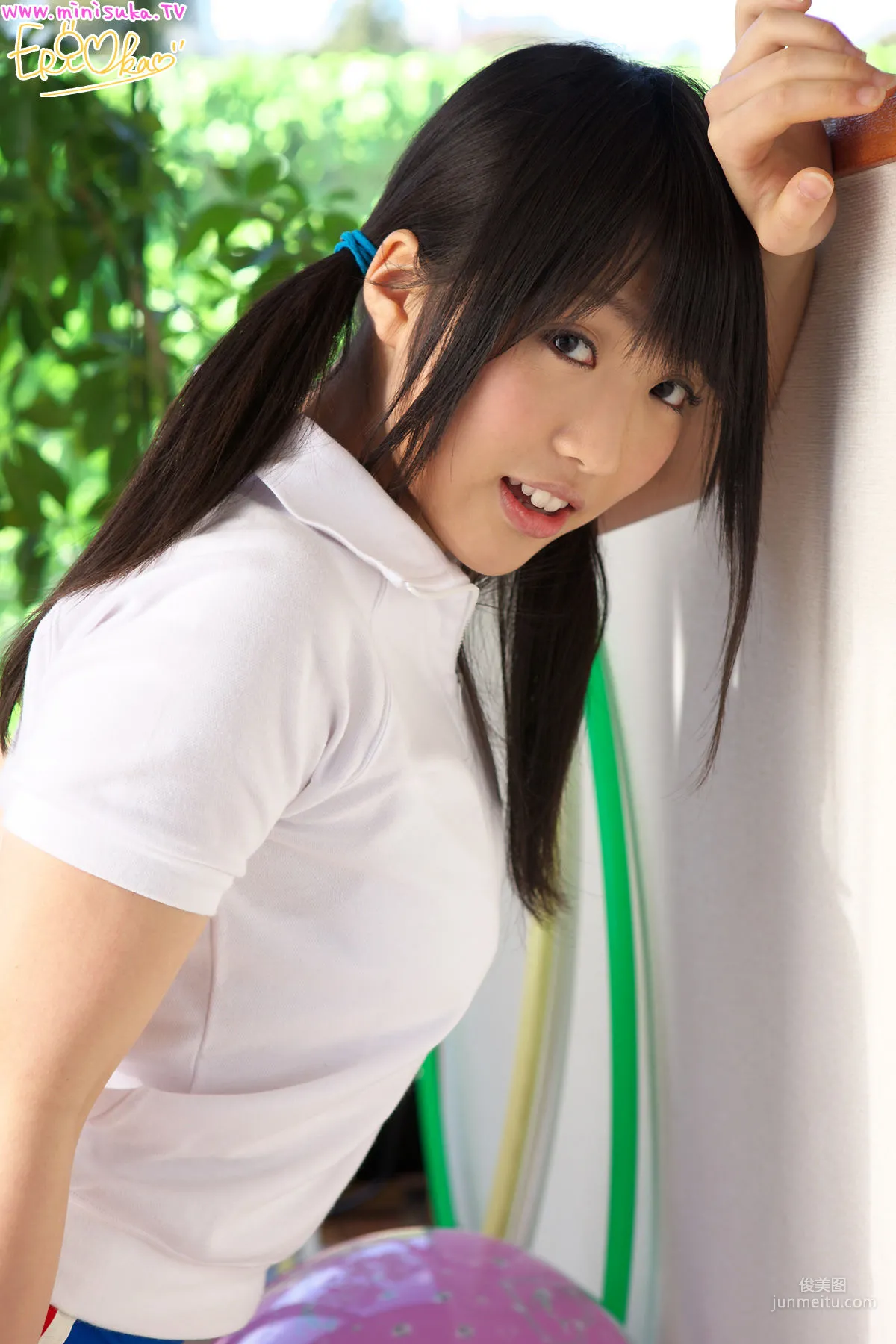 Eri Oka 岡英裡《雙馬尾運動少女》 [Minisuka.tv] 寫真集 8