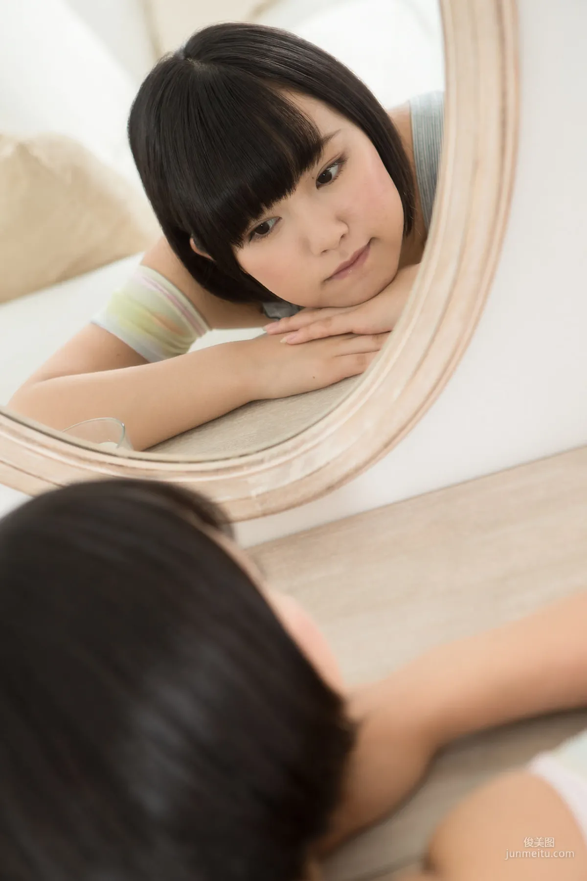 Anju Kouzuki 香月りお《吊帶牛仔熱褲》 [Minisuka.tv] 寫真集 46