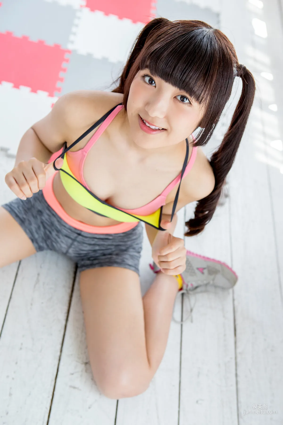 高梨あい《雙馬尾健身+背心系列》 [Minisuka.tv] 寫真集 13