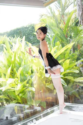 三田羽衣《白絲女仆誘惑》 [Minisuka.tv] 寫真集