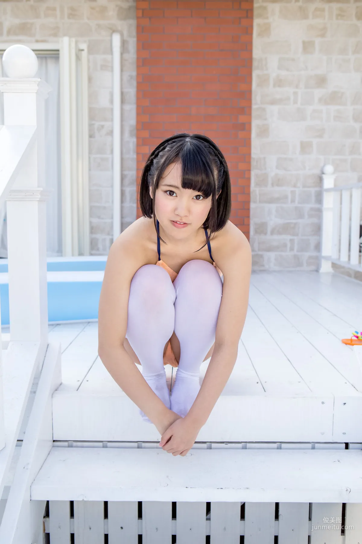 香月りお/香月杏珠《白絲長筒襪少女》 [Minisuka.tv] 寫真集 50