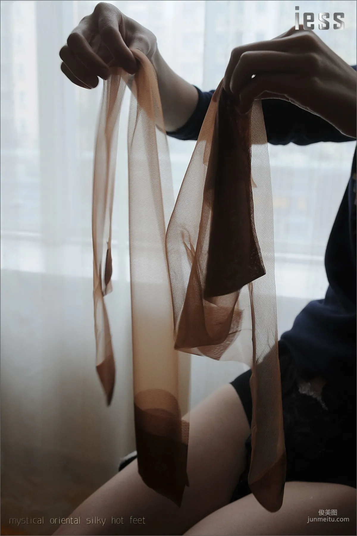 Silk Stockings Bento 027 Han Fei, ES8 Retro Non-Elastic Stockings Detail Show I [IESS] Photo Set photo 64