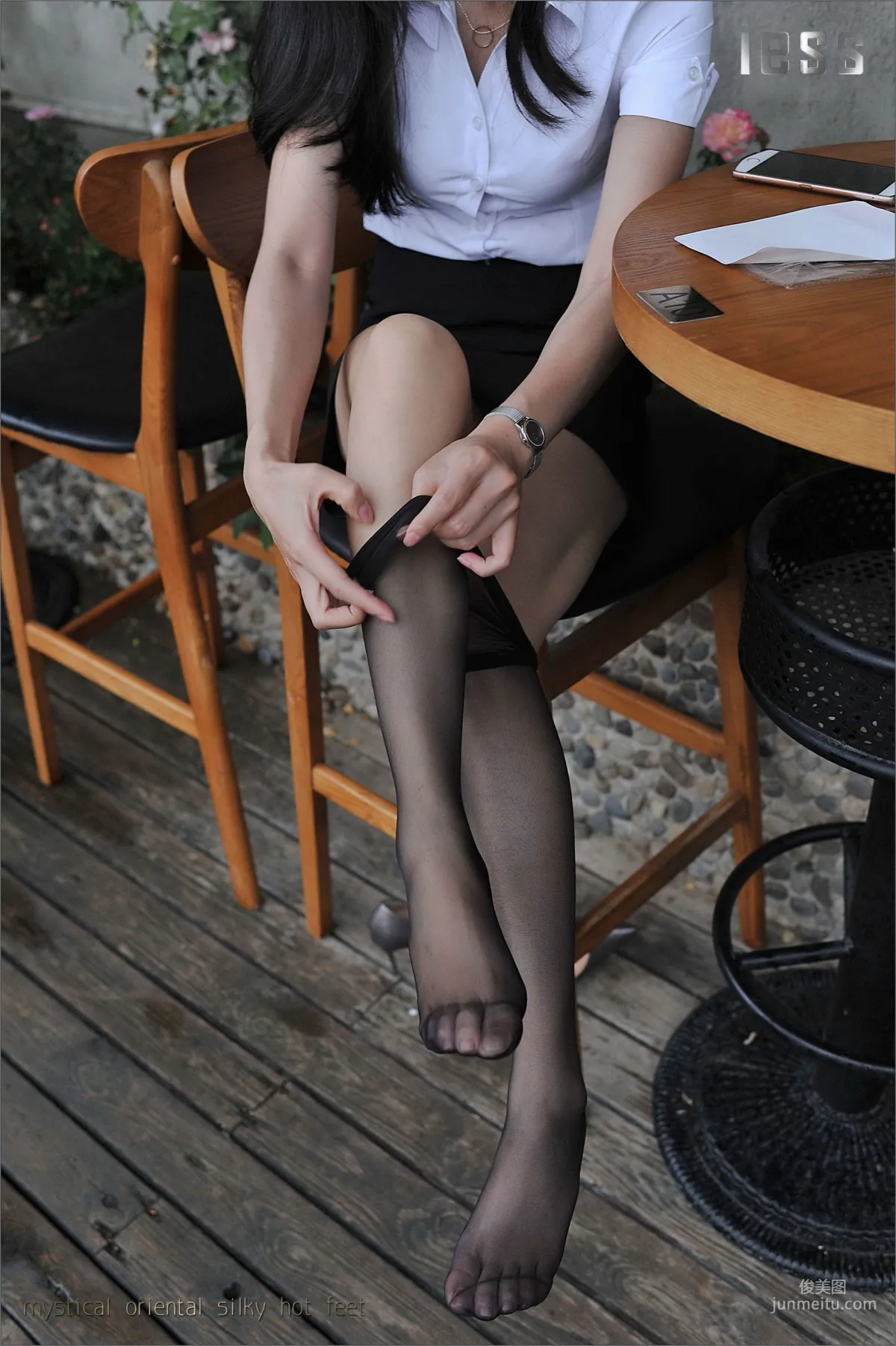 Silk Legs Bento 029 Xiao Xue "OL Uniform Black Stockings" [IESS] Photo Set photo 84