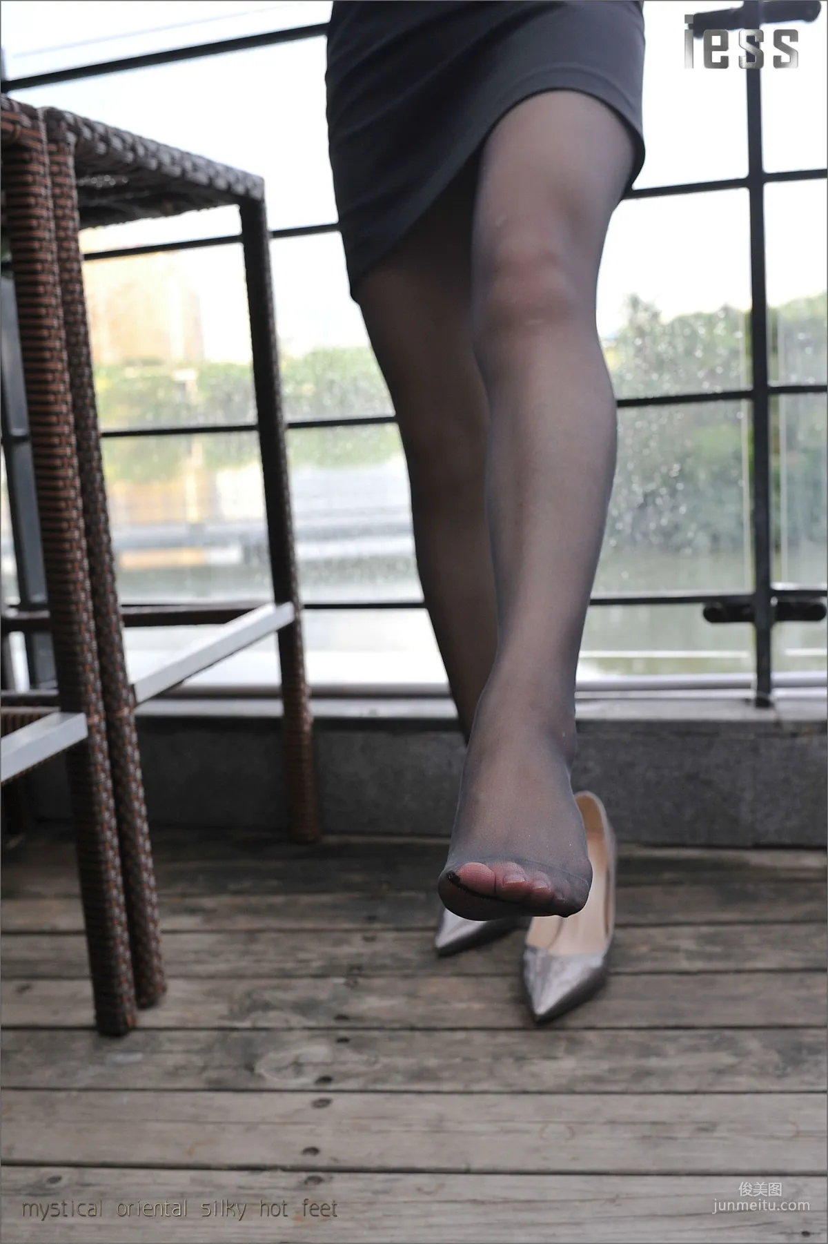 Silk Legs Bento 029 Xiao Xue "OL Uniform Black Stockings" [IESS] Photo Set photo 71