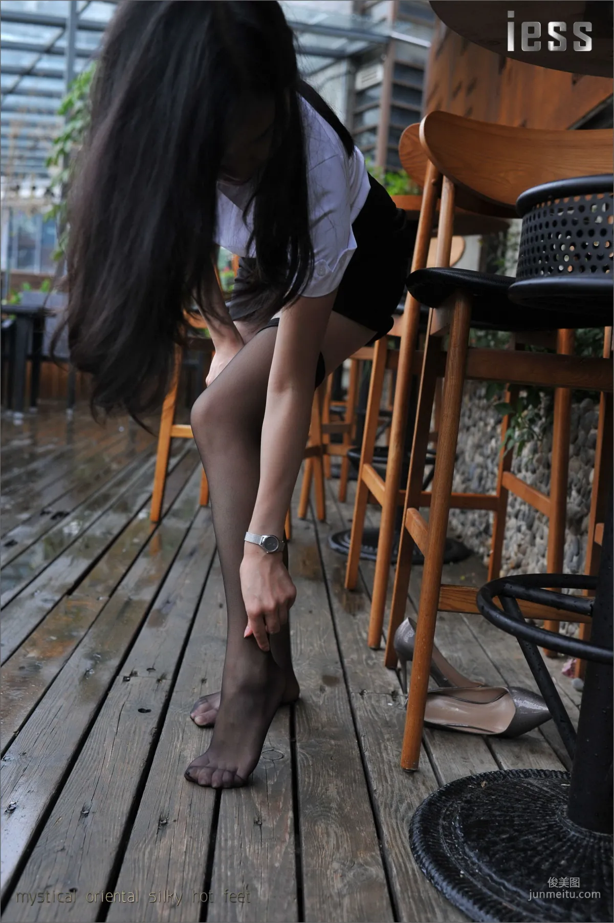 Silk Legs Bento 029 Xiao Xue "OL Uniform Black Stockings" [IESS] Photo Set photo 86