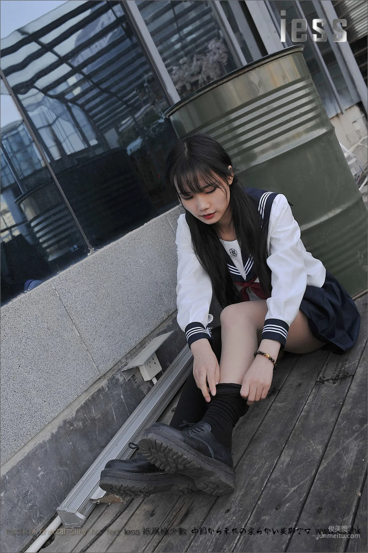 Silk Stockings Bento 041 Qi Qi, Uniform Series JK Excerpt Edition [IESS] Photo Set photo 79
