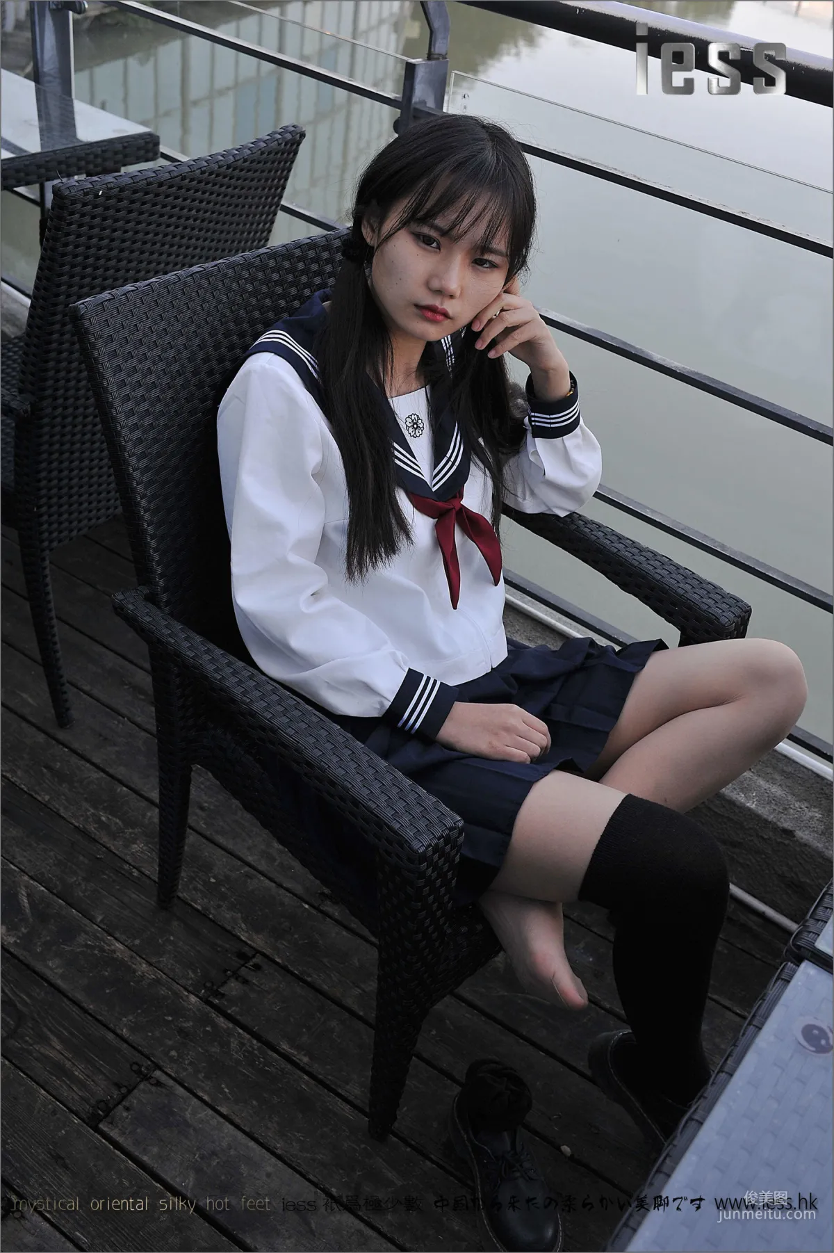 Silk Stockings Bento 041 Qi Qi, Uniform Series JK Excerpt Edition [IESS] Photo Set photo 92