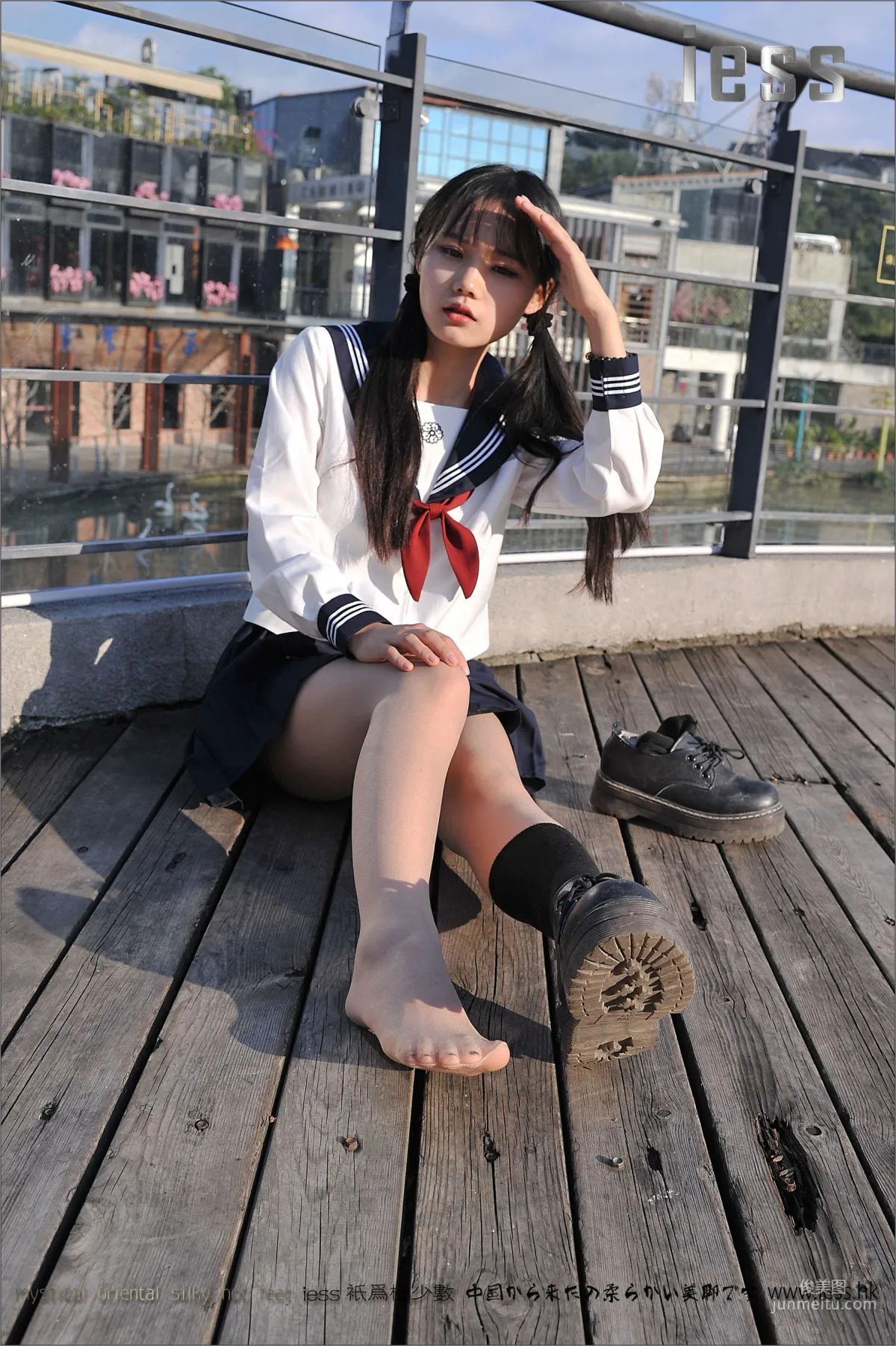 Silk Stockings Bento 041 Qi Qi, Uniform Series JK Excerpt Edition [IESS] Photo Set photo 40