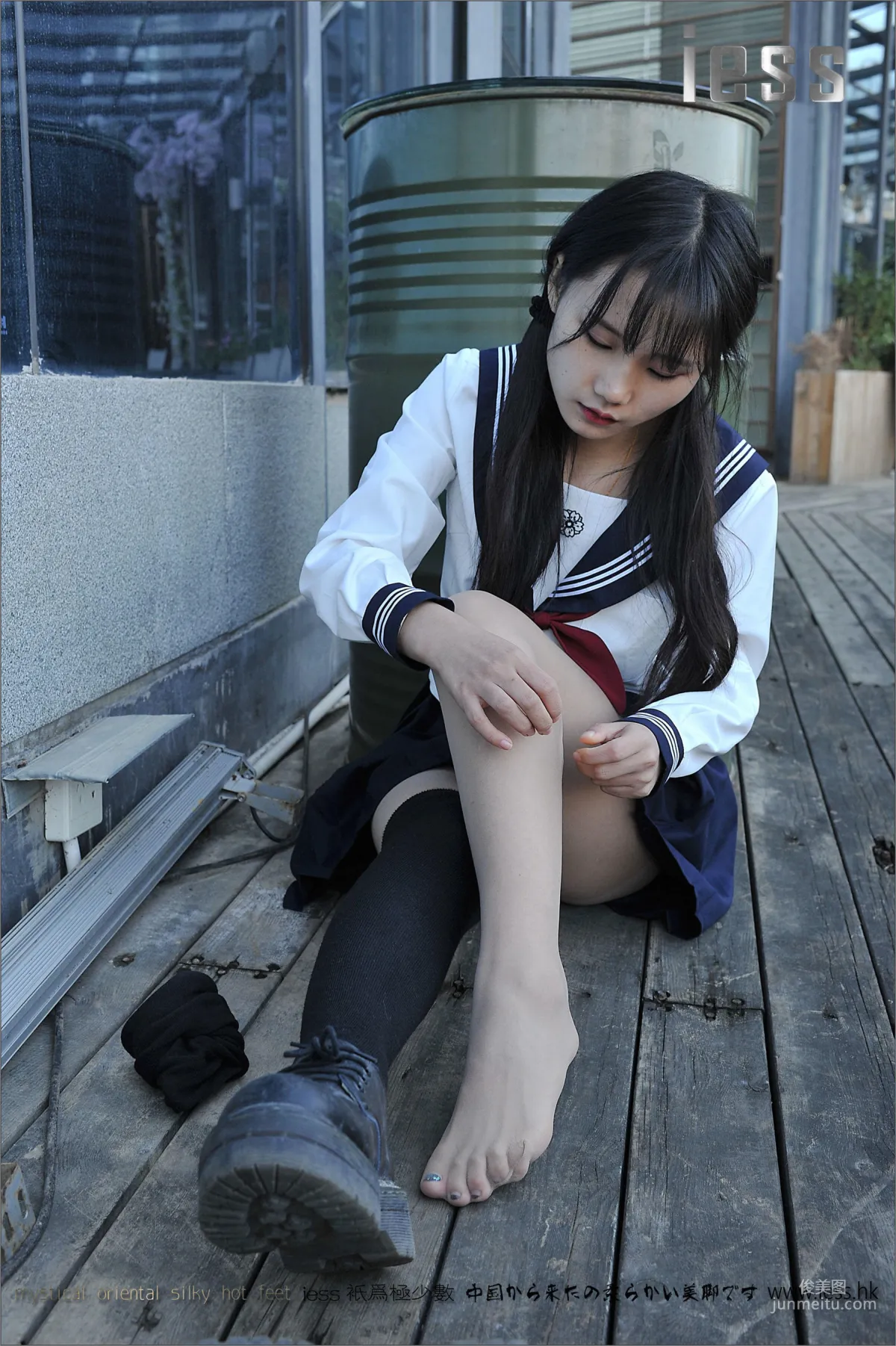 Silk Stockings Bento 041 Qi Qi, Uniform Series JK Excerpt Edition [IESS] Photo Set photo 89