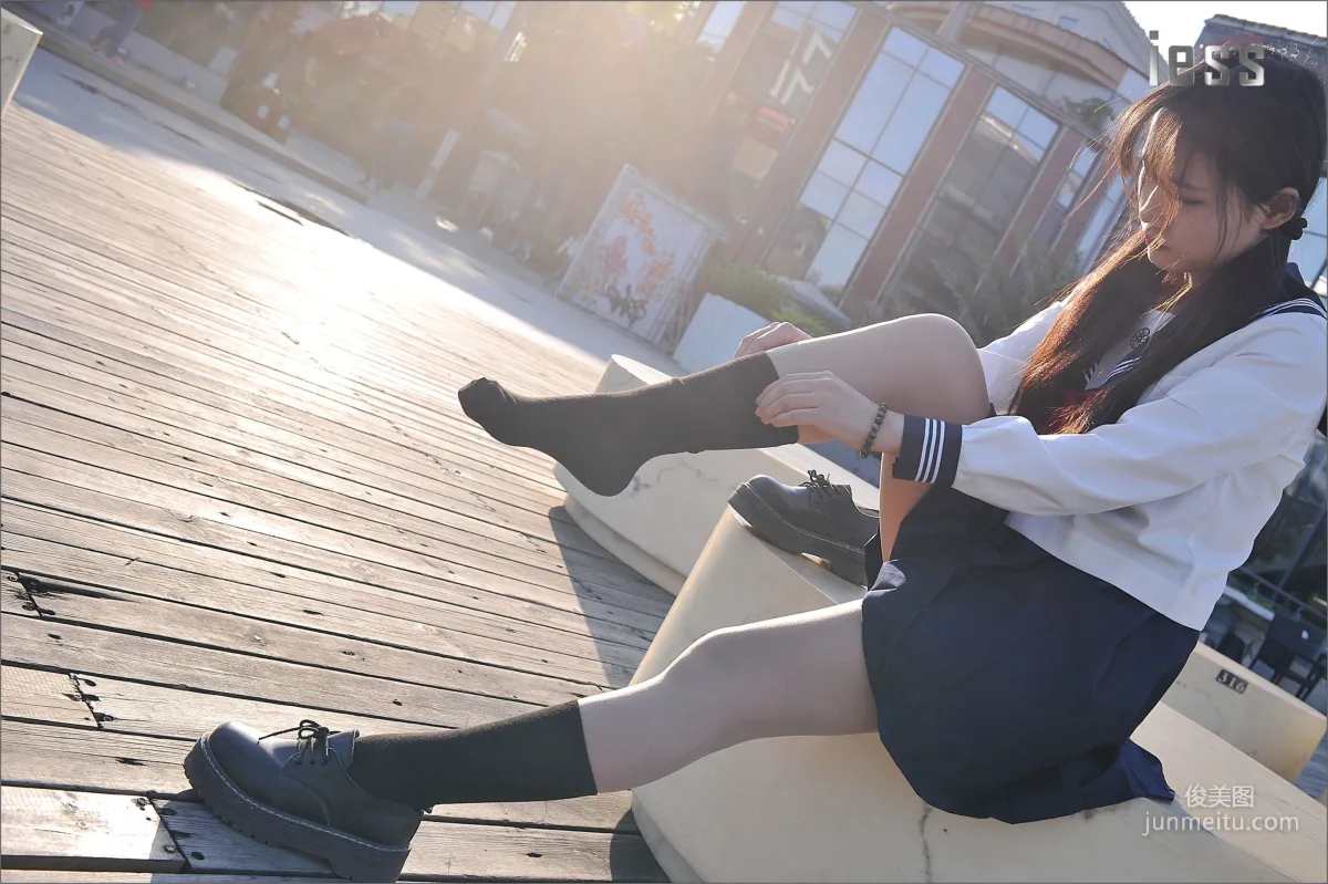 Silk Stockings Bento 041 Qi Qi, Uniform Series JK Excerpt Edition [IESS] Photo Set photo 62