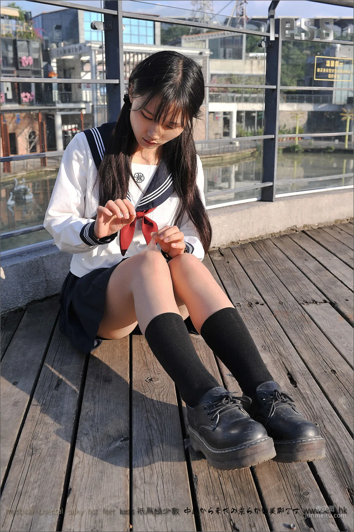 Silk Stockings Bento 041 Qi Qi, Uniform Series JK Excerpt Edition [IESS] Photo Set photo 22