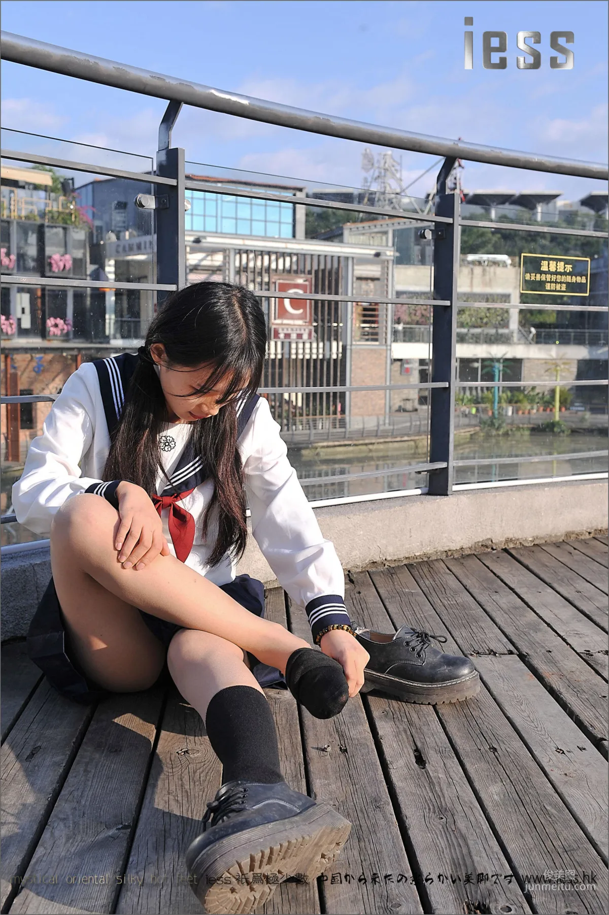 Silk Stockings Bento 041 Qi Qi, Uniform Series JK Excerpt Edition [IESS] Photo Set photo 32