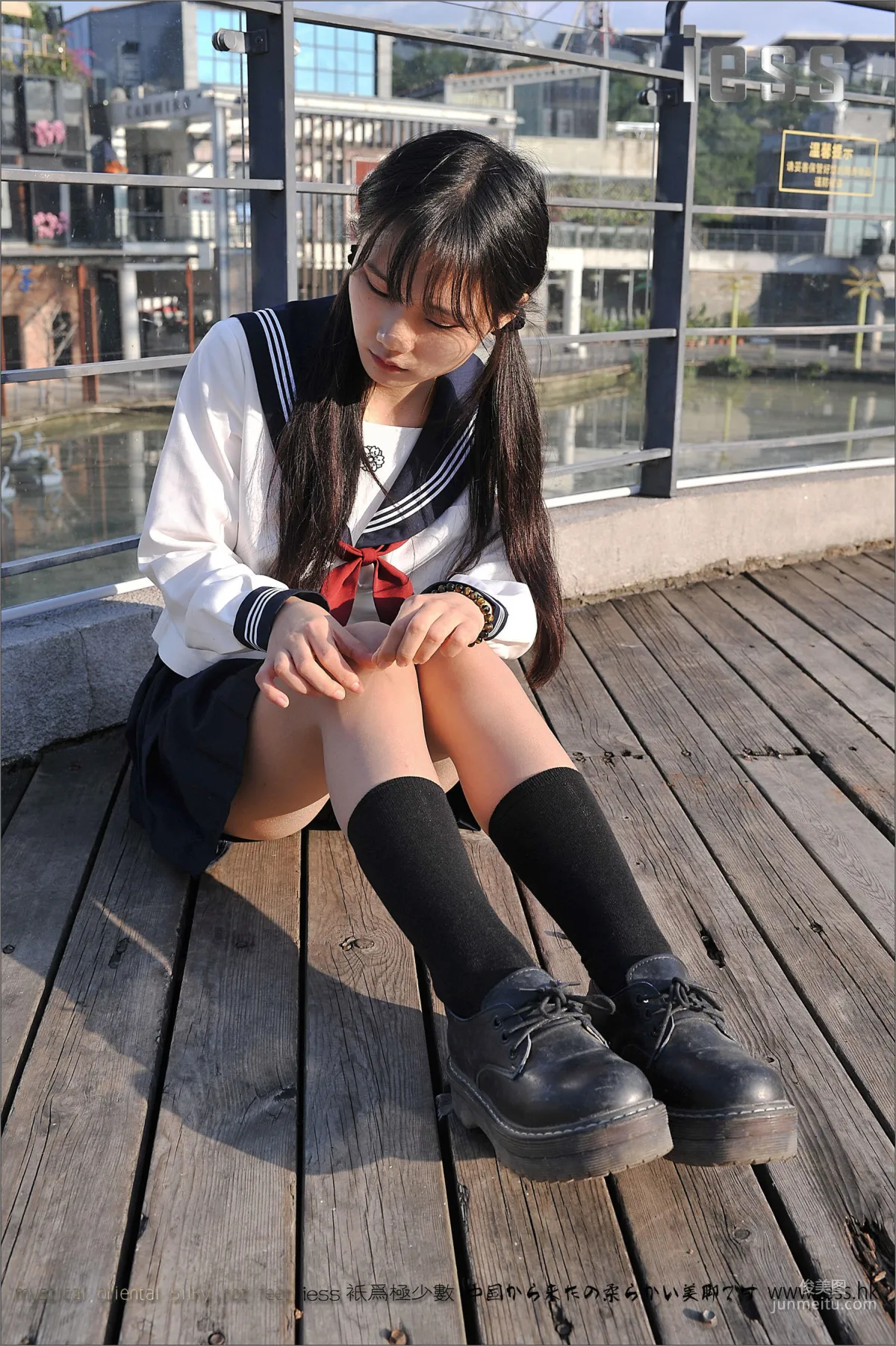 Silk Stockings Bento 041 Qi Qi, Uniform Series JK Excerpt Edition [IESS] Photo Set photo 25