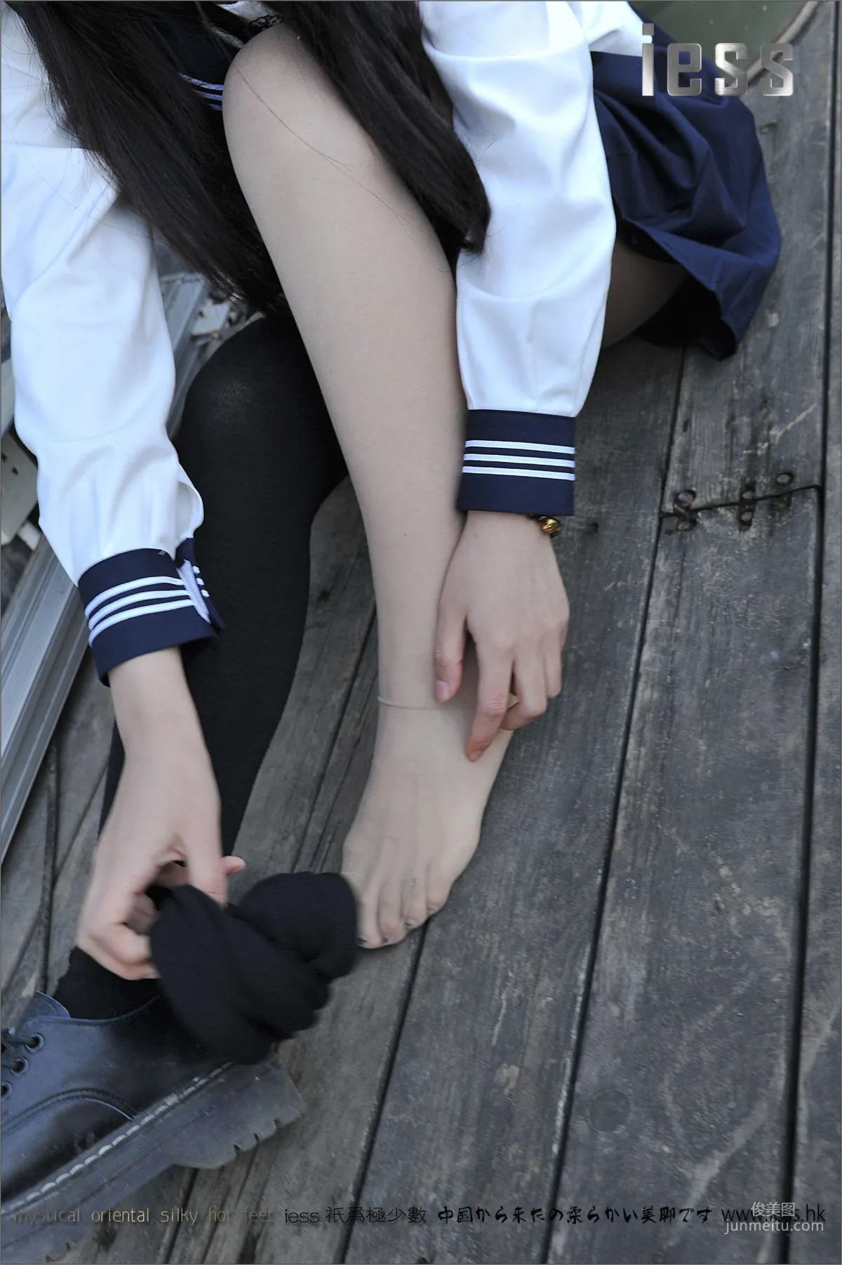 Silk Stockings Bento 041 Qi Qi, Uniform Series JK Excerpt Edition [IESS] Photo Set photo 87