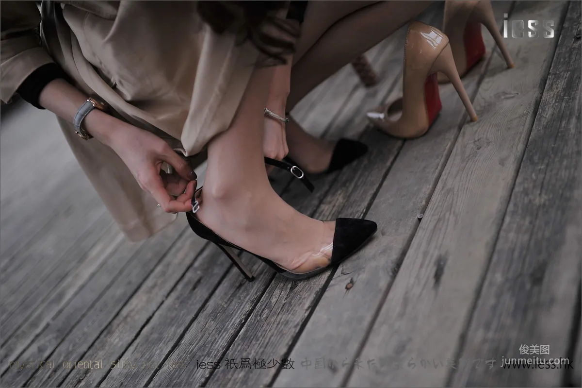 Silk Feet Bento 036 Jia Jia 'Goddess Open-Toe Seam High Heels + Ultra-Thin Nude Stockings' [IESS] Photo Set photo 1