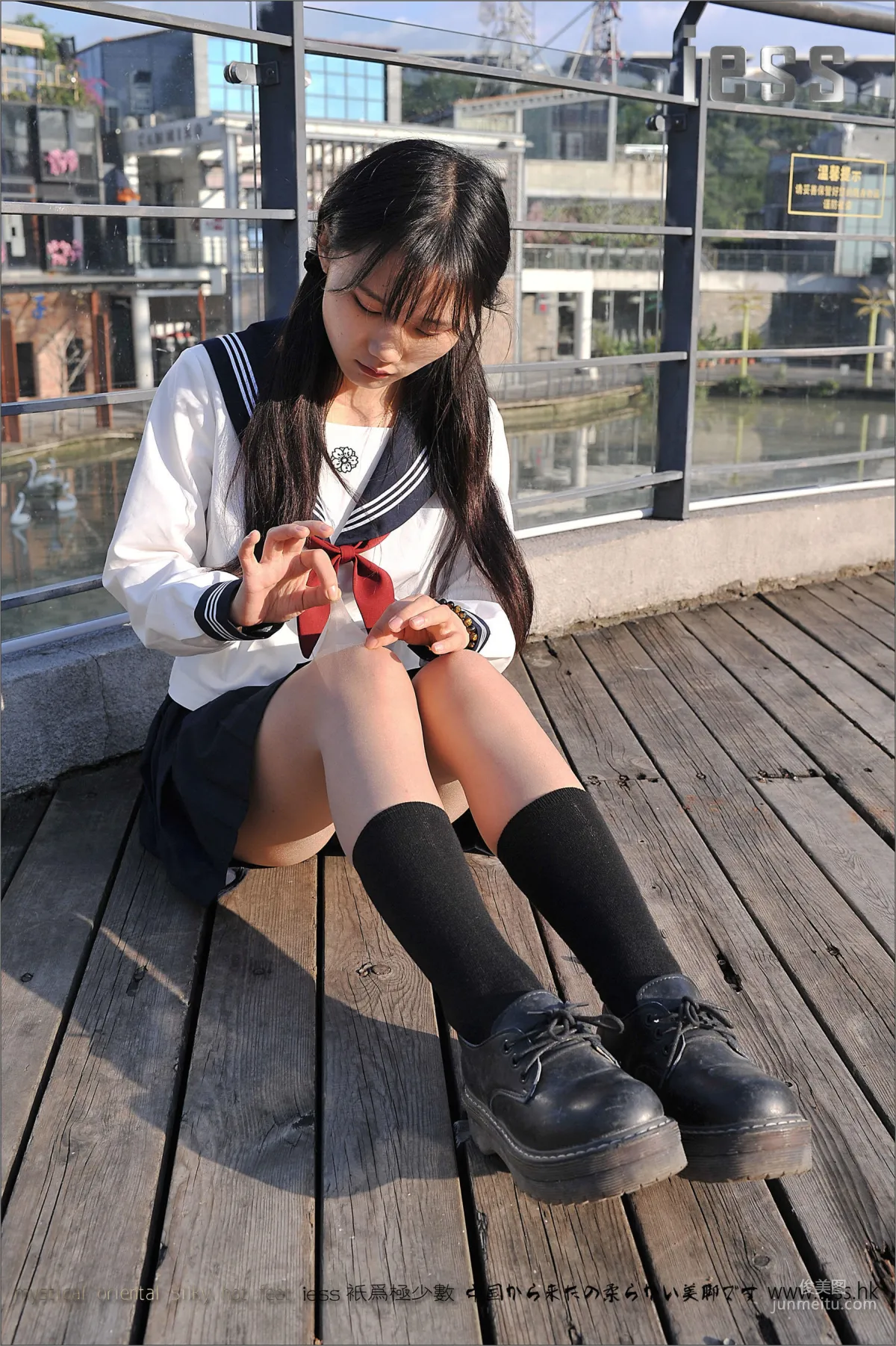 Silk Stockings Bento 041 Qi Qi, Uniform Series JK Excerpt Edition [IESS] Photo Set photo 23