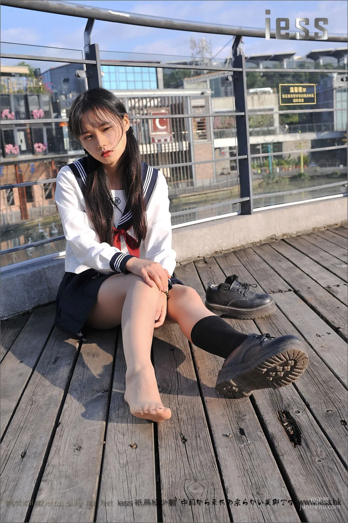 Silk Stockings Bento 041 Qi Qi, Uniform Series JK Excerpt Edition [IESS] Photo Set photo 35