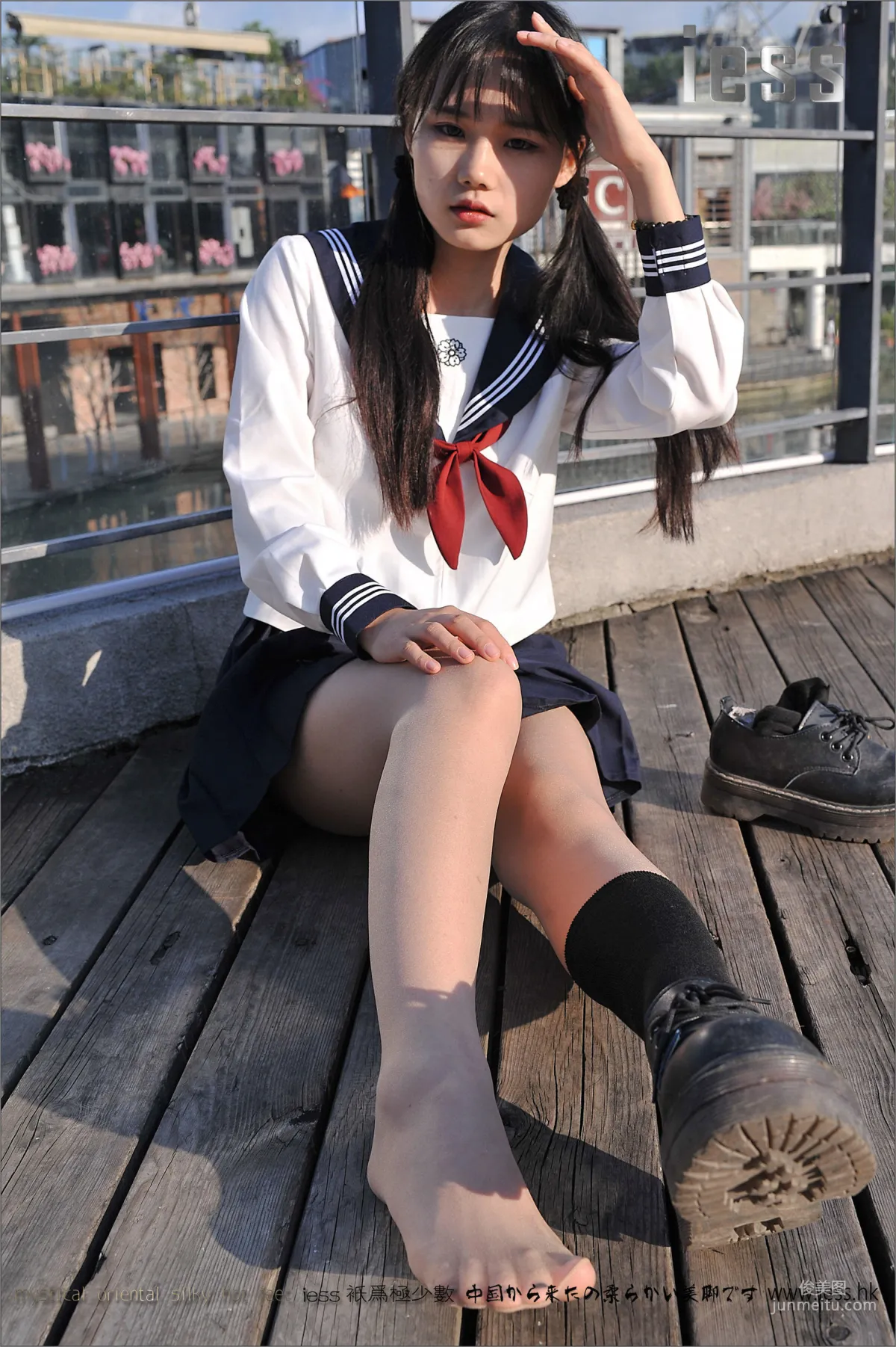 Silk Stockings Bento 041 Qi Qi, Uniform Series JK Excerpt Edition [IESS] Photo Set photo 42