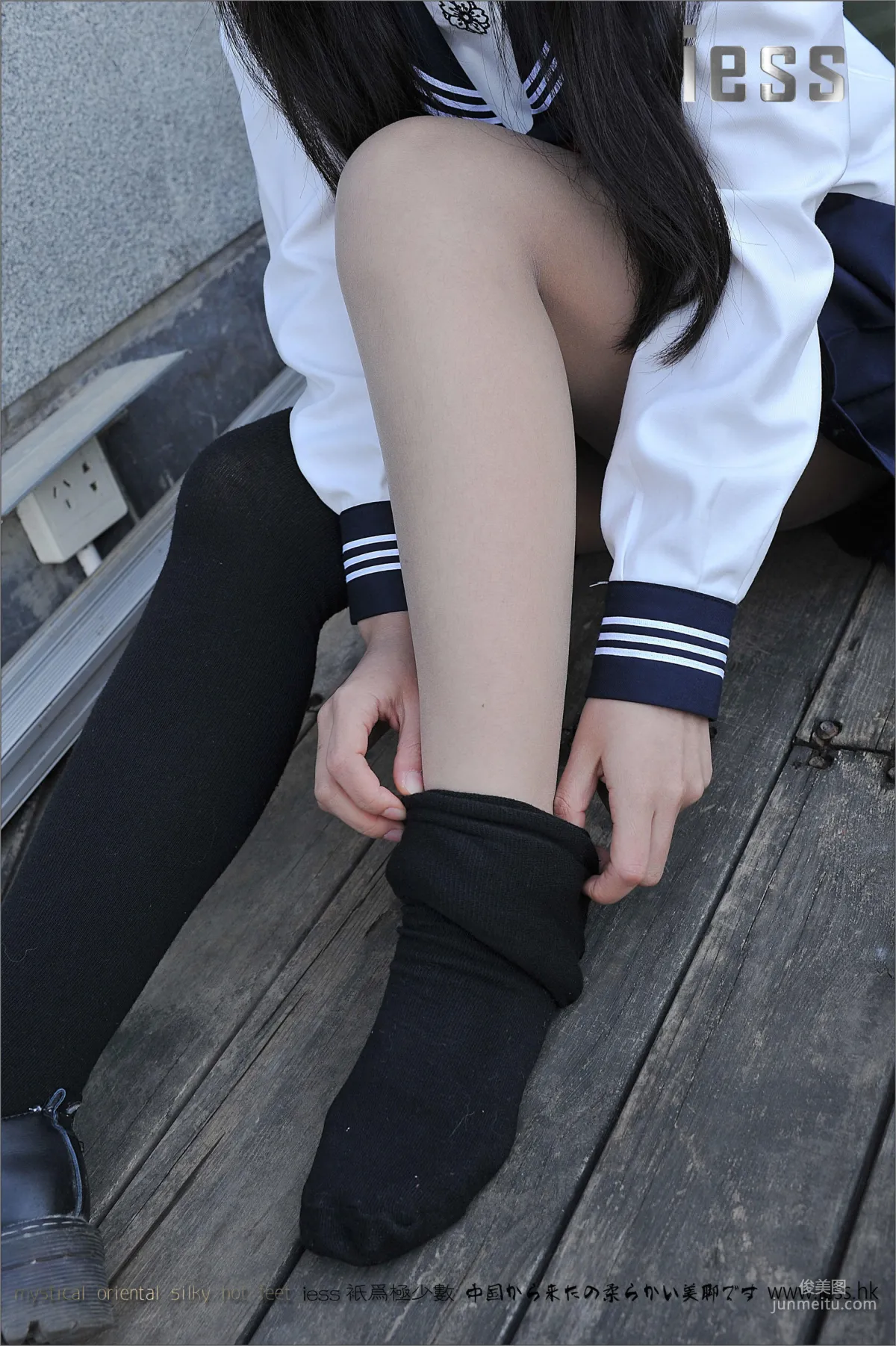 Silk Stockings Bento 041 Qi Qi, Uniform Series JK Excerpt Edition [IESS] Photo Set photo 82