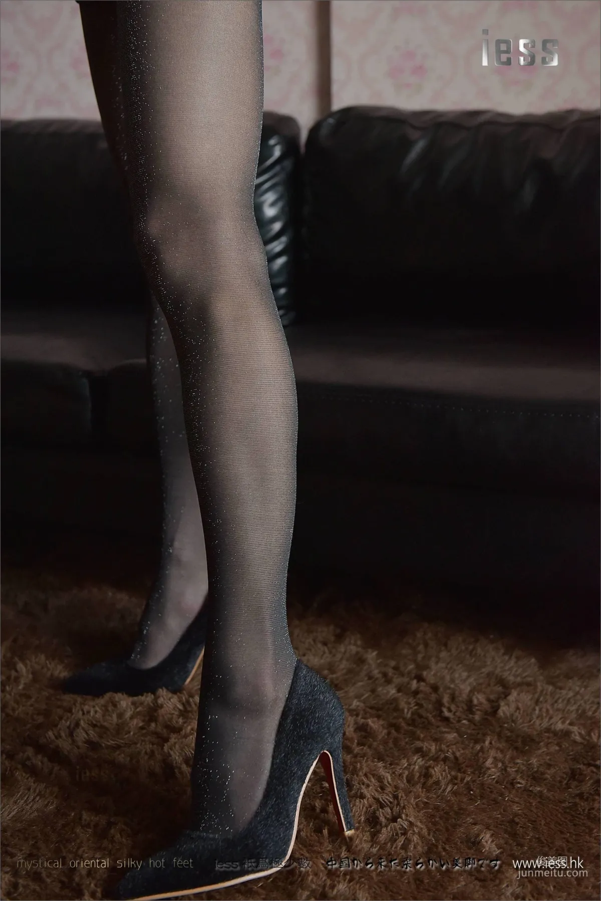 Silk Stockings Bento 106 Xiao Liu Silver Sparkle Stockings Under Uniform [IESS] Photo Set photo 94