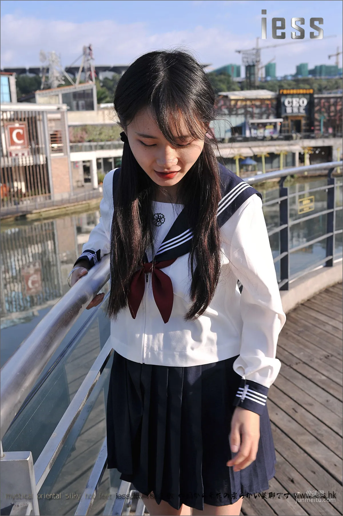 Silk Stockings Bento 041 Qi Qi, Uniform Series JK Excerpt Edition [IESS] Photo Set photo 14