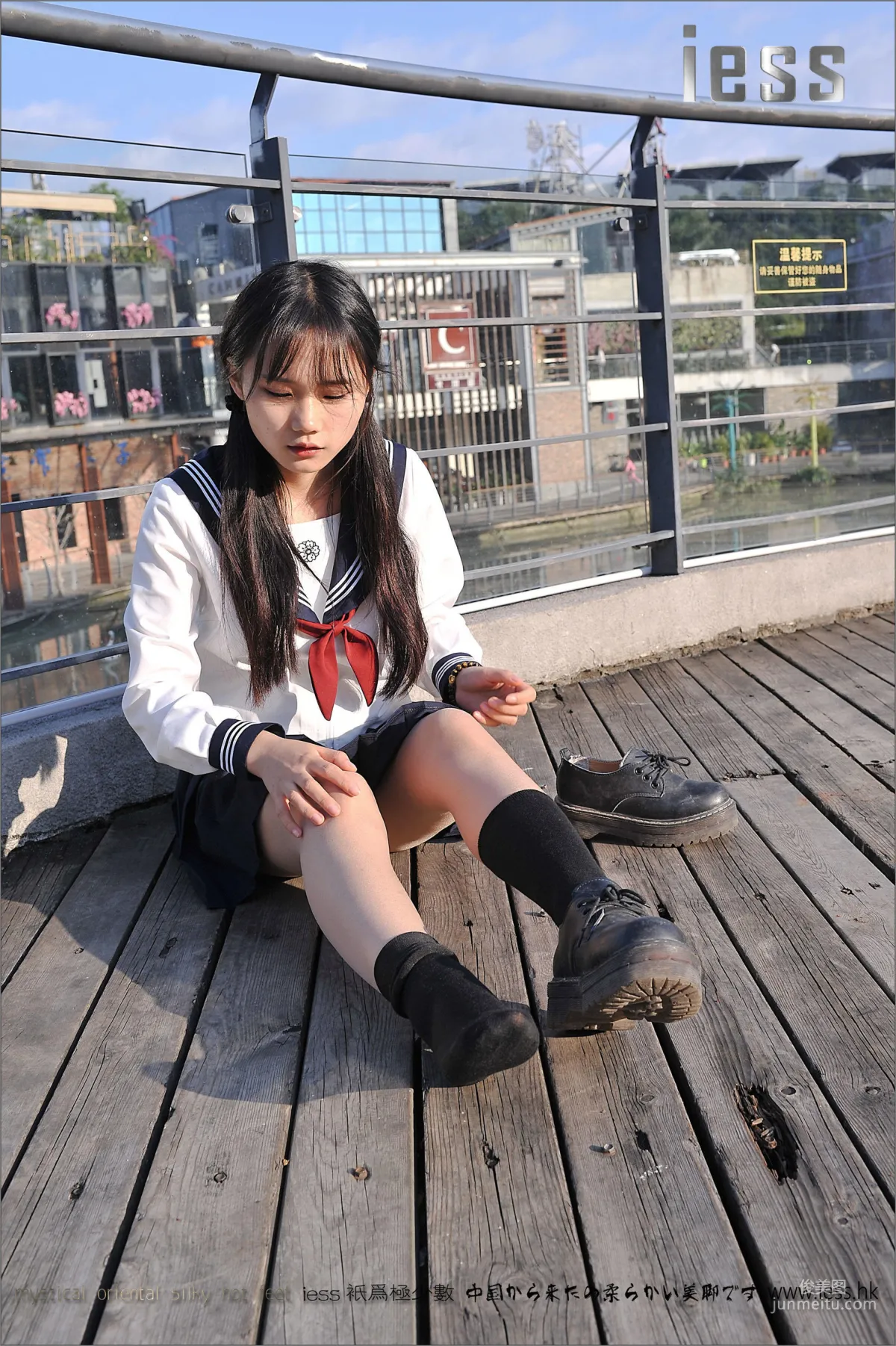 Silk Stockings Bento 041 Qi Qi, Uniform Series JK Excerpt Edition [IESS] Photo Set photo 27