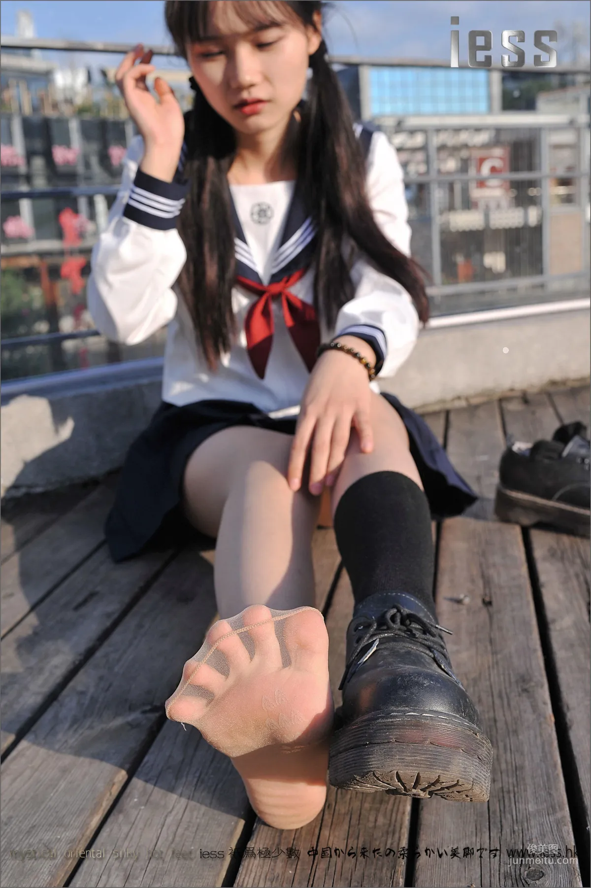Silk Stockings Bento 041 Qi Qi, Uniform Series JK Excerpt Edition [IESS] Photo Set photo 43