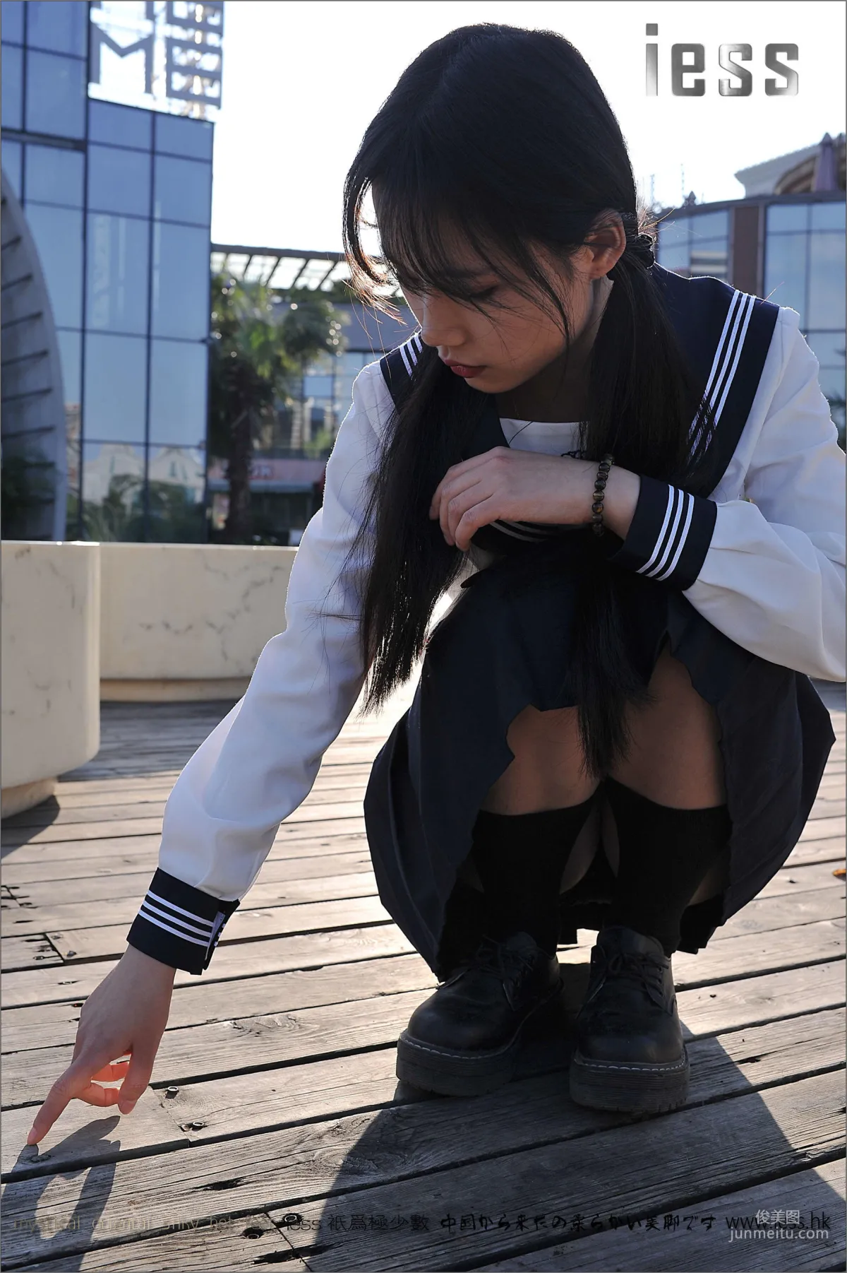 Silk Stockings Bento 041 Qi Qi, Uniform Series JK Excerpt Edition [IESS] Photo Set photo 18
