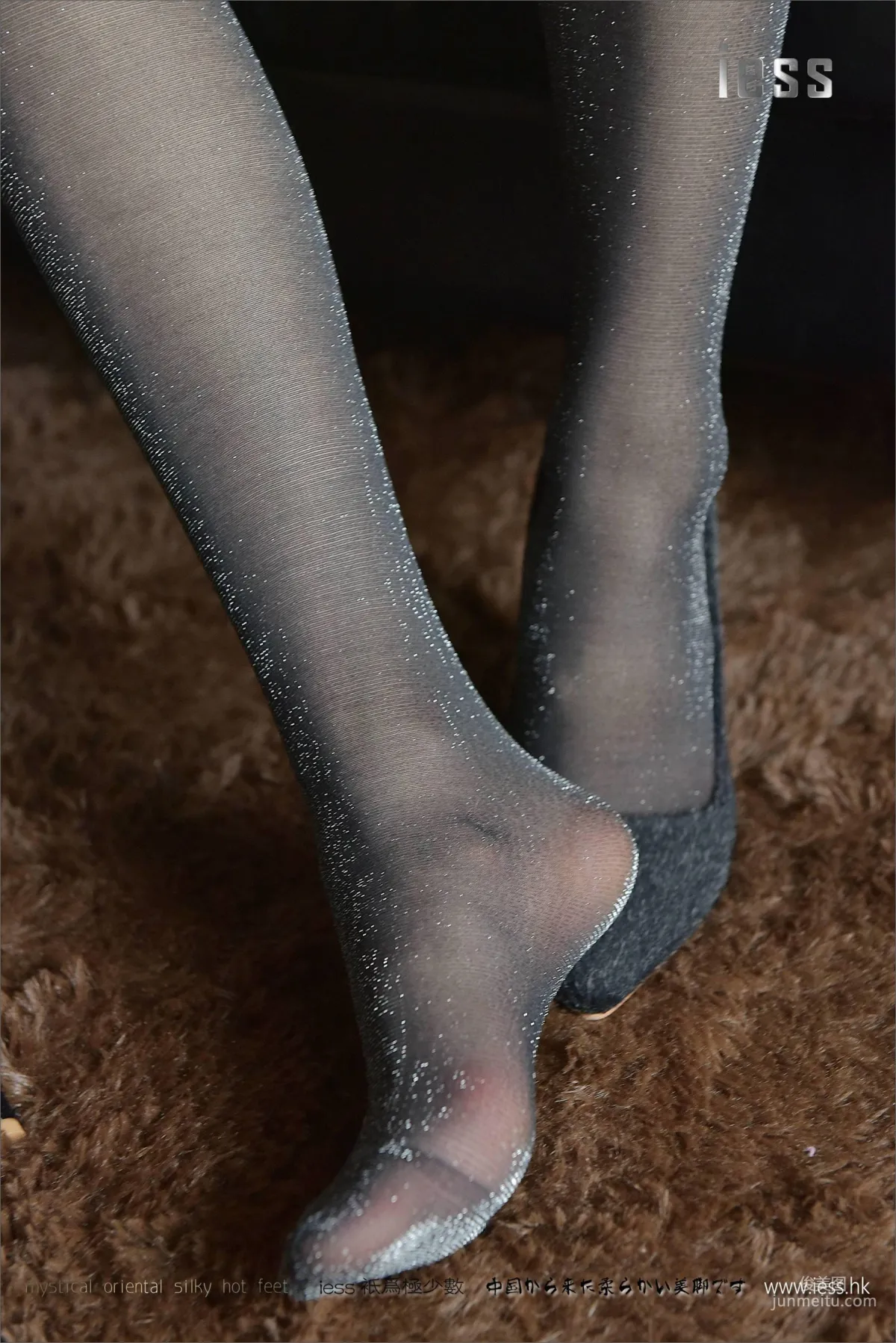 Silk Stockings Bento 106 Xiao Liu Silver Sparkle Stockings Under Uniform [IESS] Photo Set photo 80