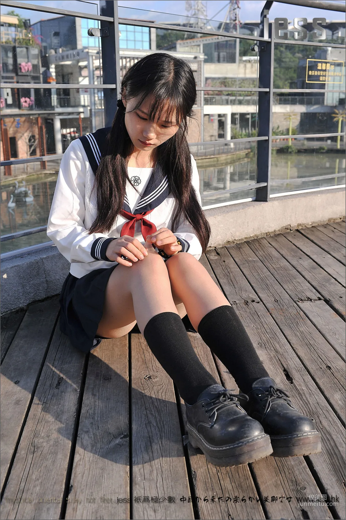 Silk Stockings Bento 041 Qi Qi, Uniform Series JK Excerpt Edition [IESS] Photo Set photo 21