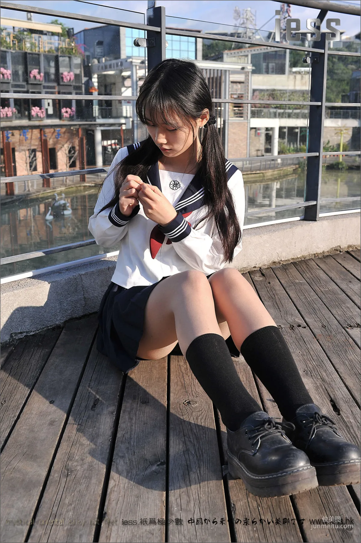 Silk Stockings Bento 041 Qi Qi, Uniform Series JK Excerpt Edition [IESS] Photo Set photo 19