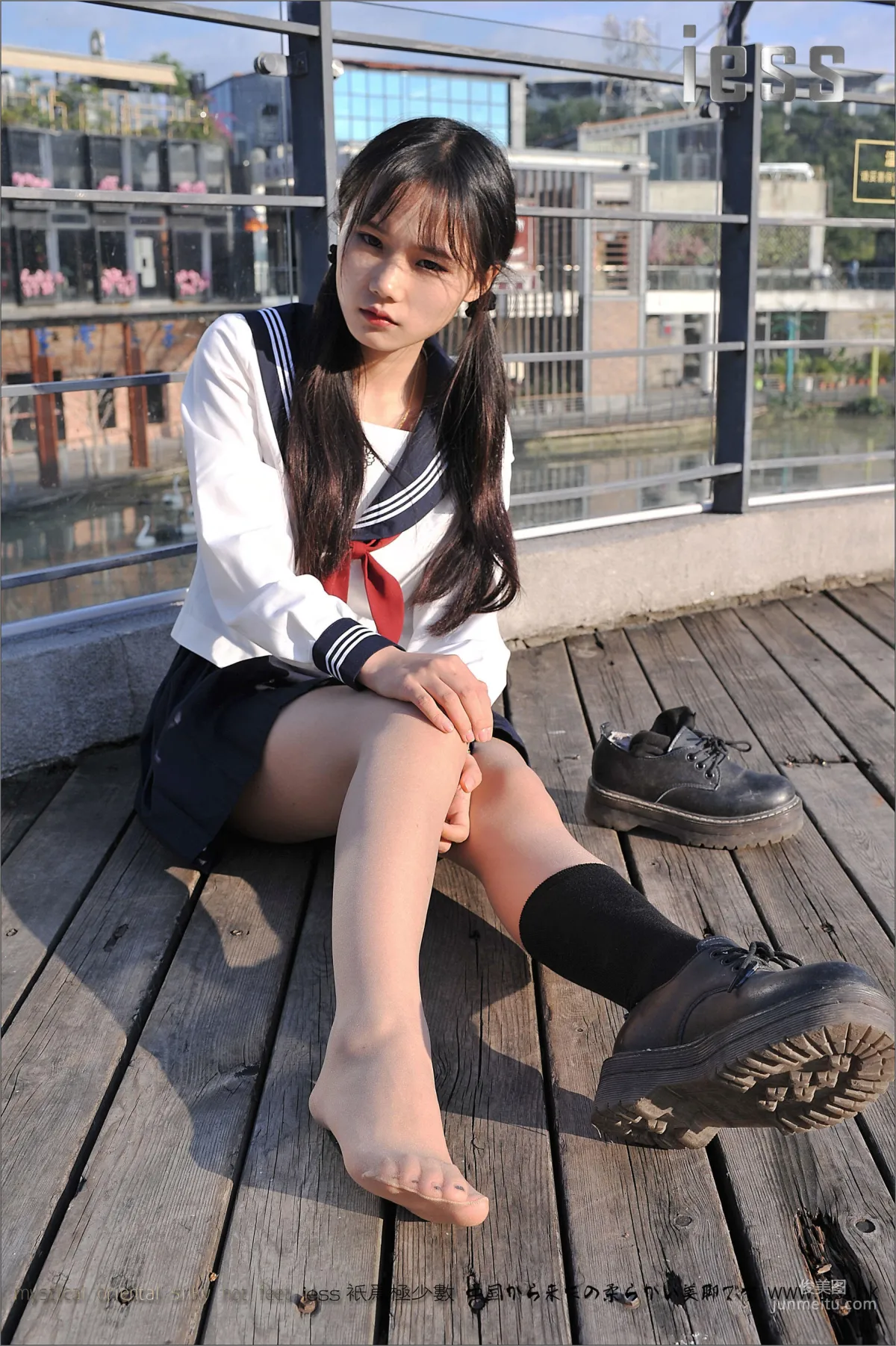 Silk Stockings Bento 041 Qi Qi, Uniform Series JK Excerpt Edition [IESS] Photo Set photo 37