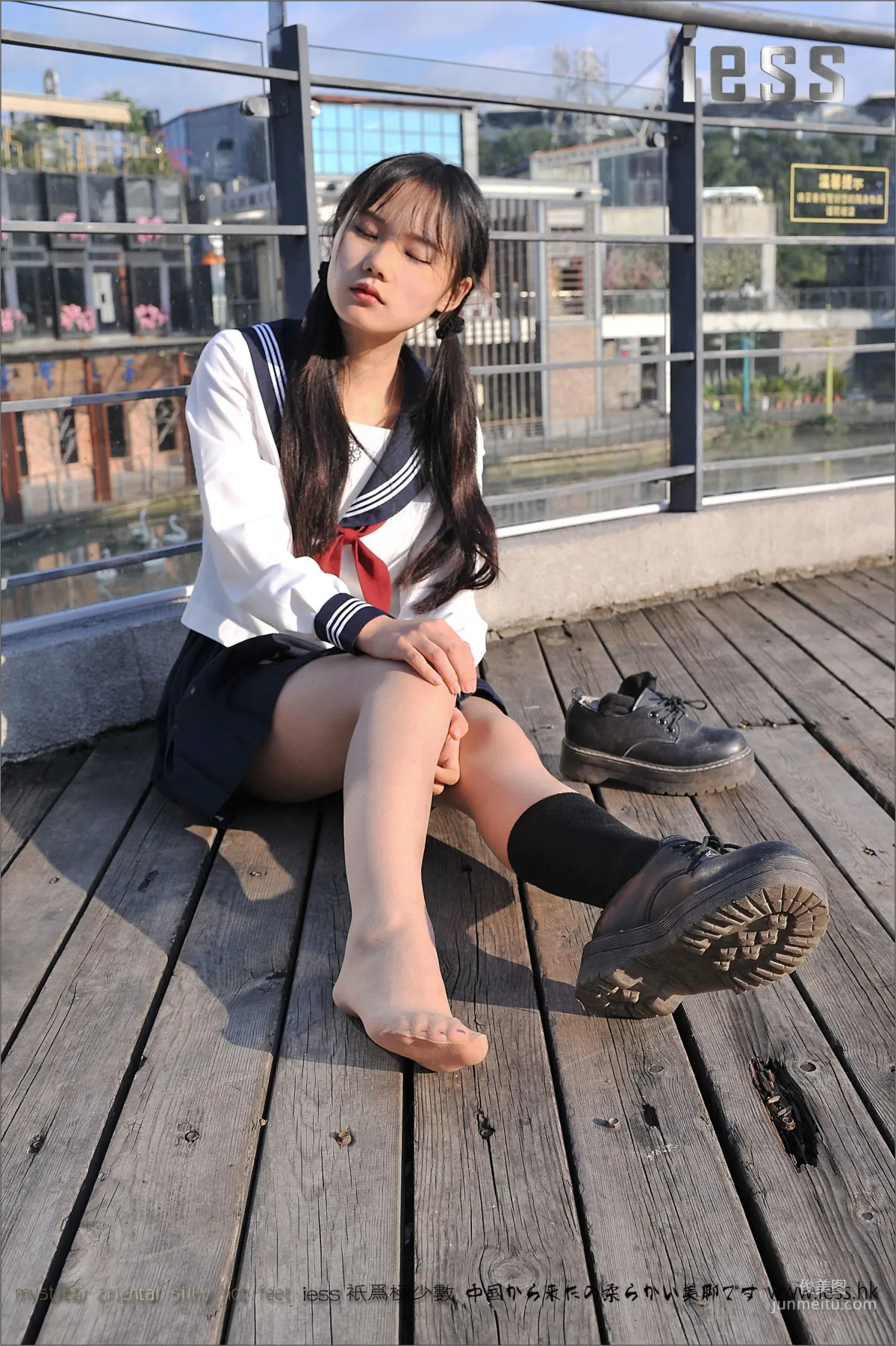 Silk Stockings Bento 041 Qi Qi, Uniform Series JK Excerpt Edition [IESS] Photo Set photo 36