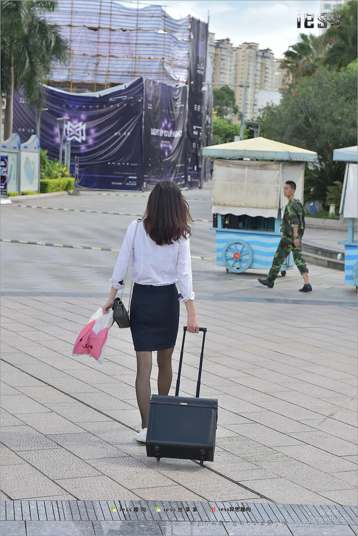 Silk Stockings Bento 151 Xiao Liu "Xiao Liu Outdoor Black Stockings Show" [IESS] Photo Set photo 96