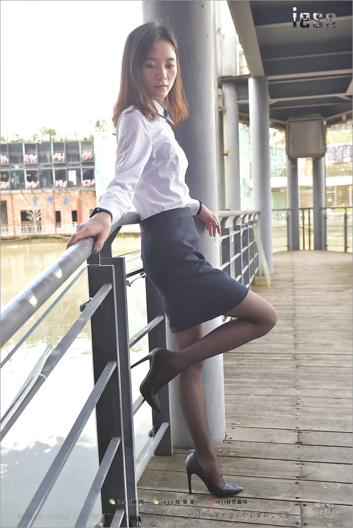 Silk Stockings Bento 151 Xiao Liu "Xiao Liu Outdoor Black Stockings Show" [IESS] Photo Set photo 71