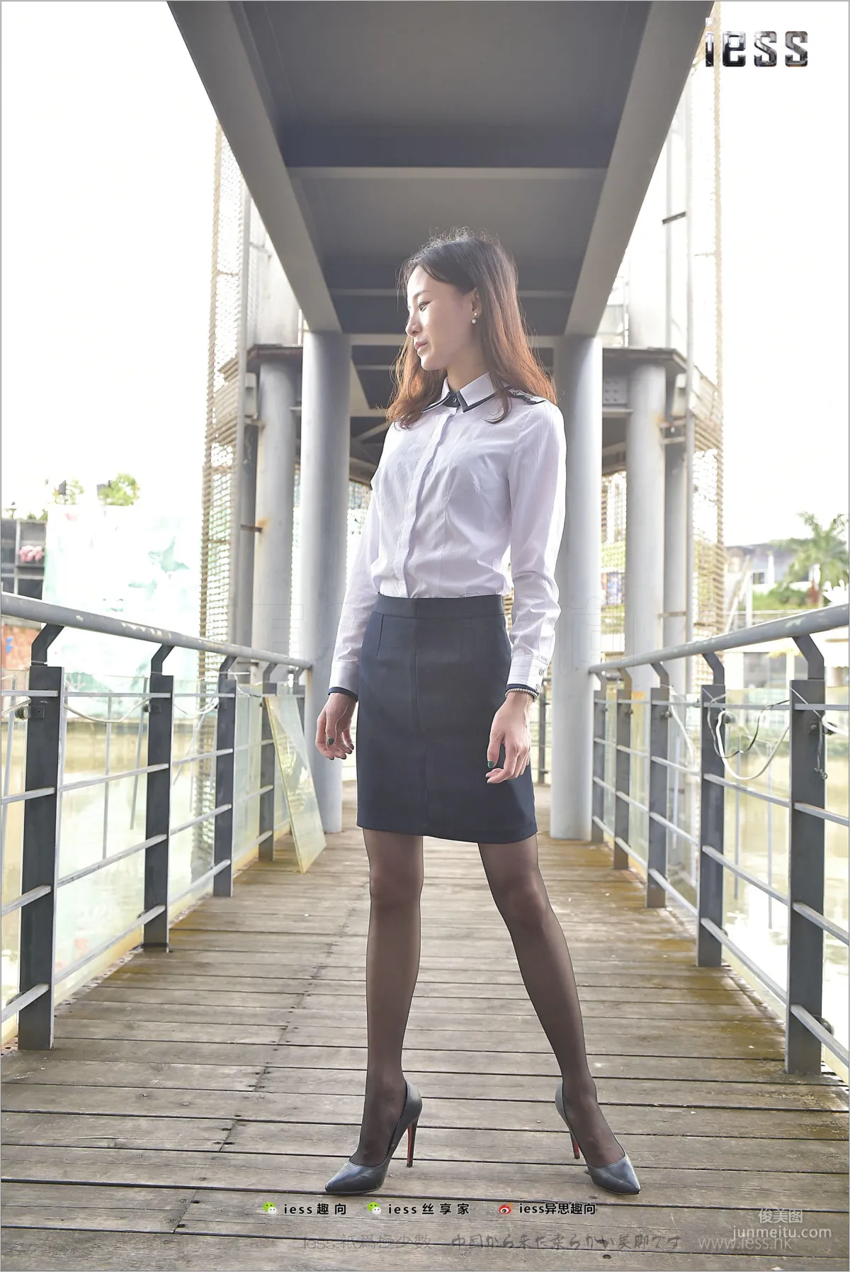 Silk Stockings Bento 151 Xiao Liu "Xiao Liu Outdoor Black Stockings Show" [IESS] Photo Set photo 73