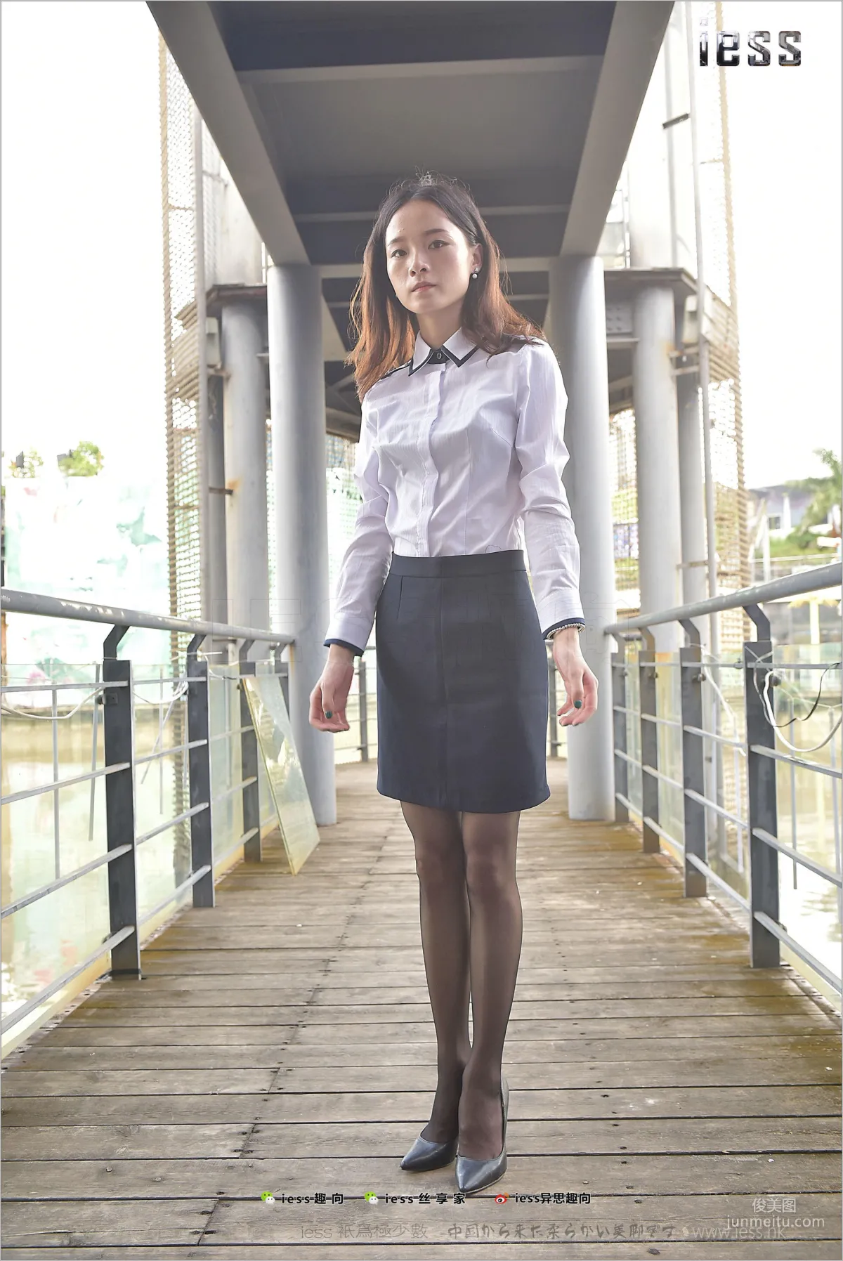 Silk Stockings Bento 151 Xiao Liu "Xiao Liu Outdoor Black Stockings Show" [IESS] Photo Set photo 72