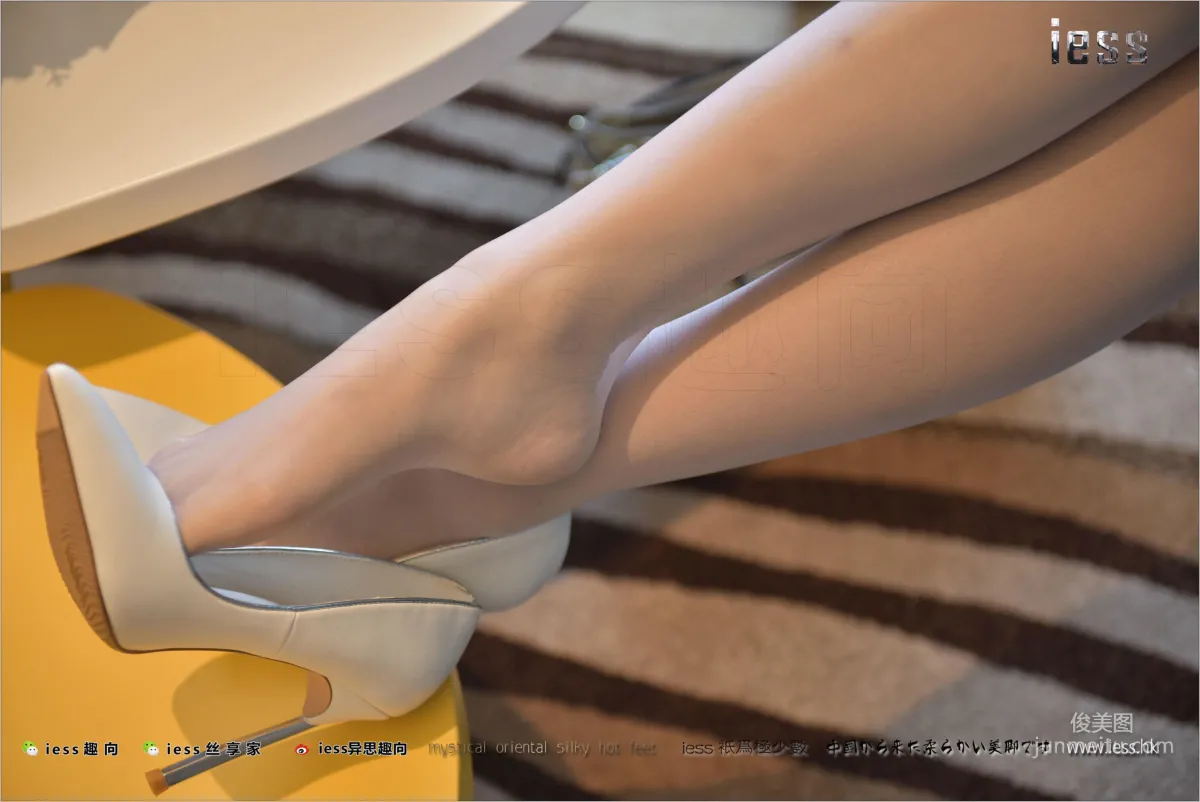 Silk Stockings Bento 140 Qiuqiu, White High Heels White Stockings White Suit Skirt [IESS] Photo Set photo 64
