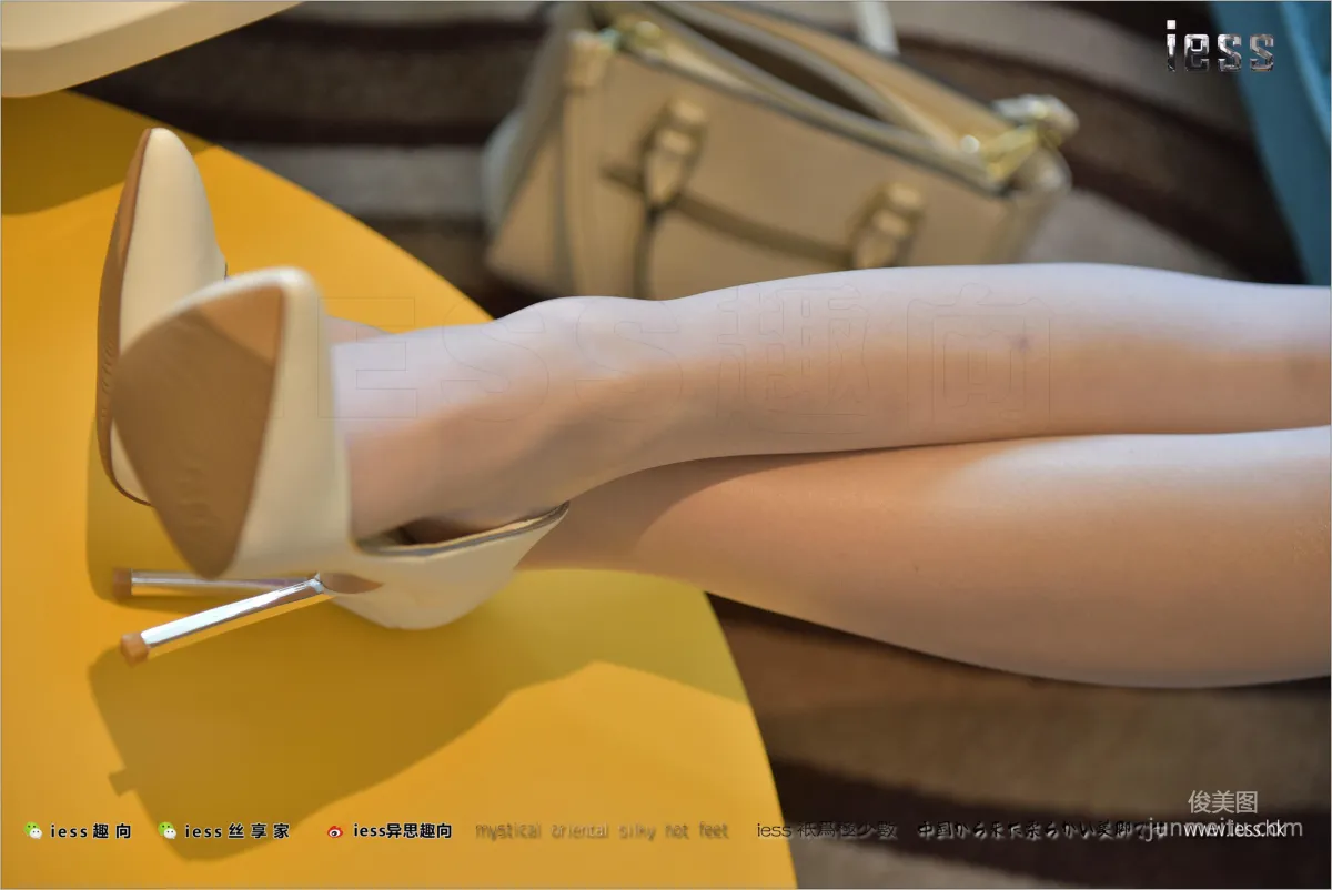 Silk Stockings Bento 140 Qiuqiu, White High Heels White Stockings White Suit Skirt [IESS] Photo Set photo 7