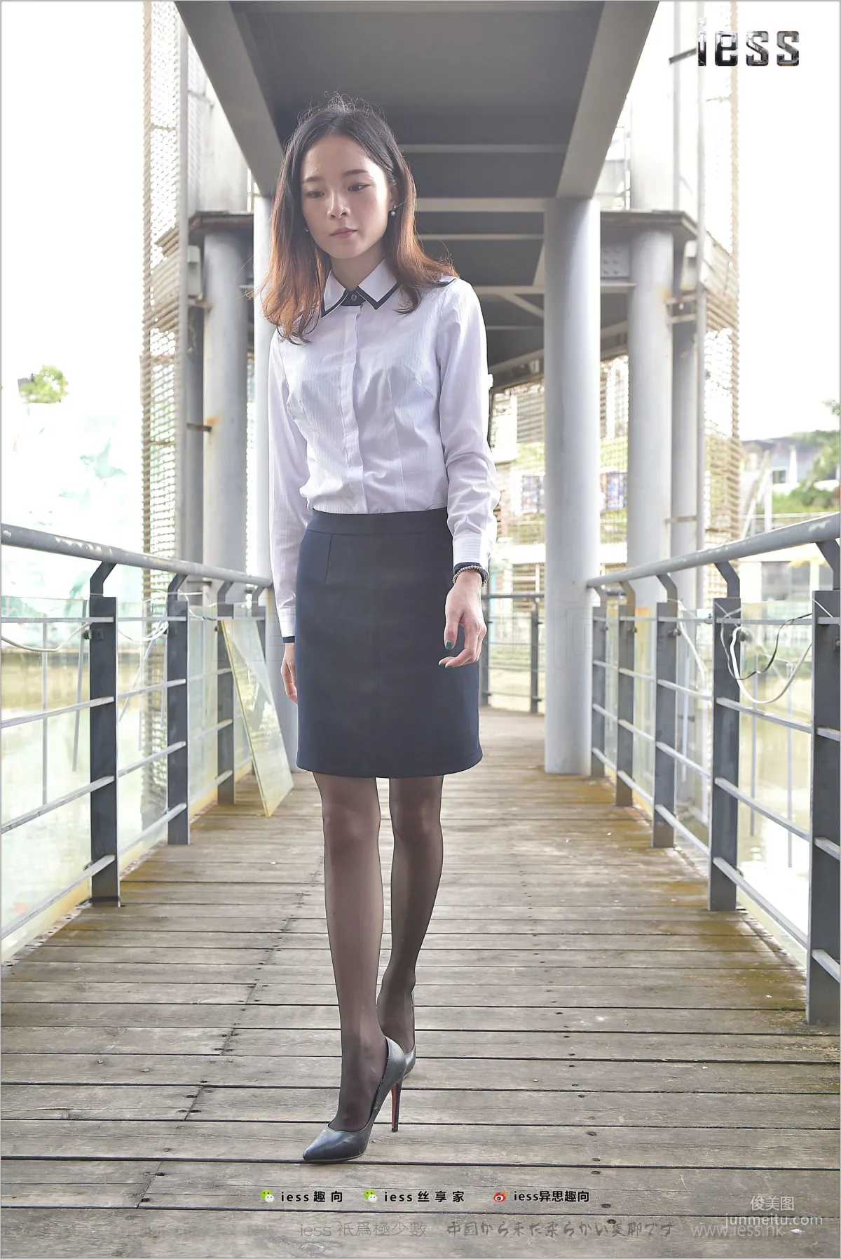 Silk Stockings Bento 151 Xiao Liu "Xiao Liu Outdoor Black Stockings Show" [IESS] Photo Set photo 76