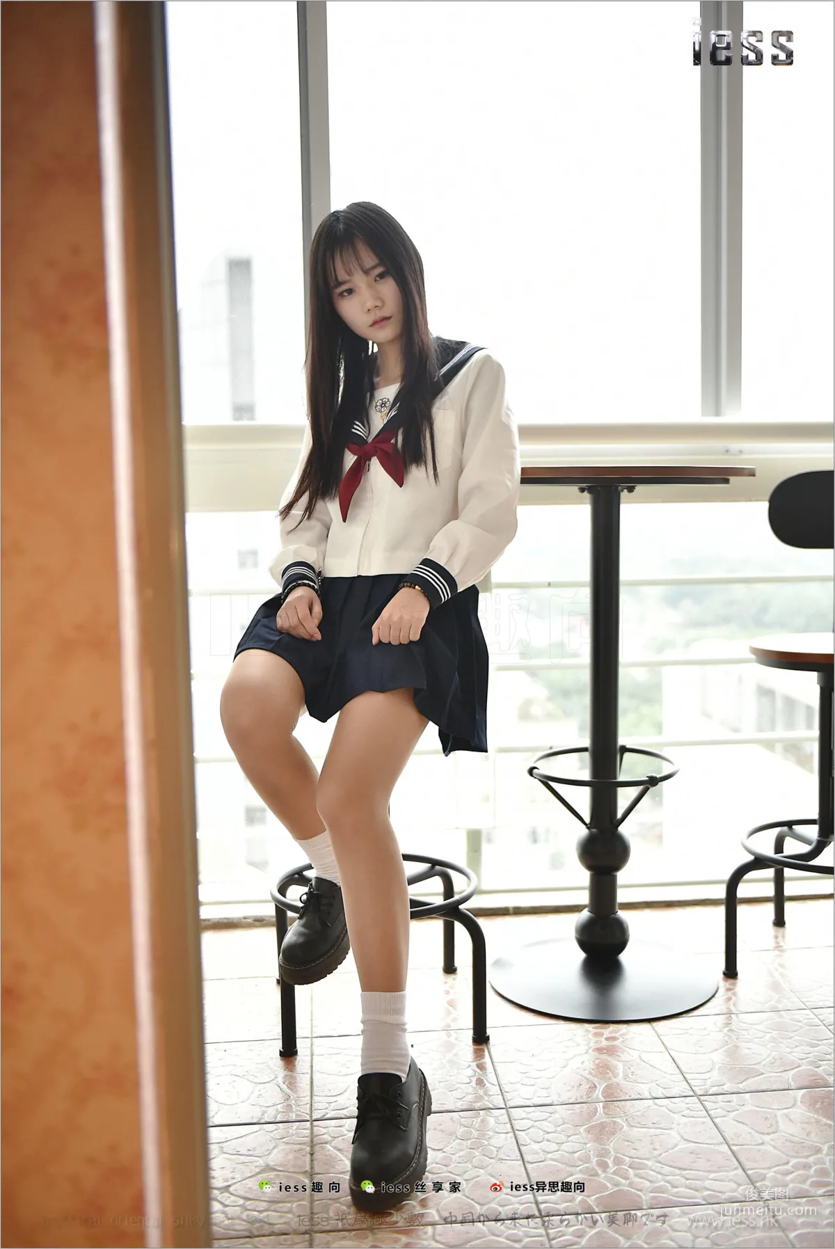 丝足便当148 琪琪 《棉袜JK》[IESS异思趣向] 写真集2