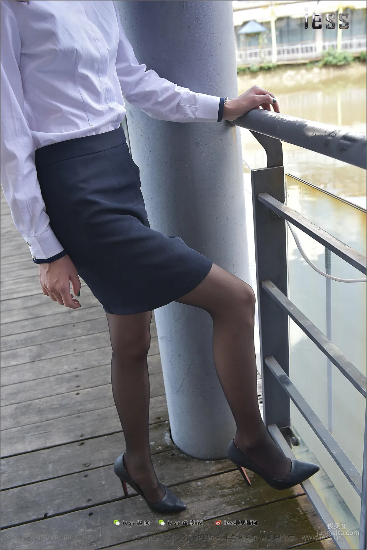 Silk Stockings Bento 151 Xiao Liu "Xiao Liu Outdoor Black Stockings Show" [IESS] Photo Set photo 69